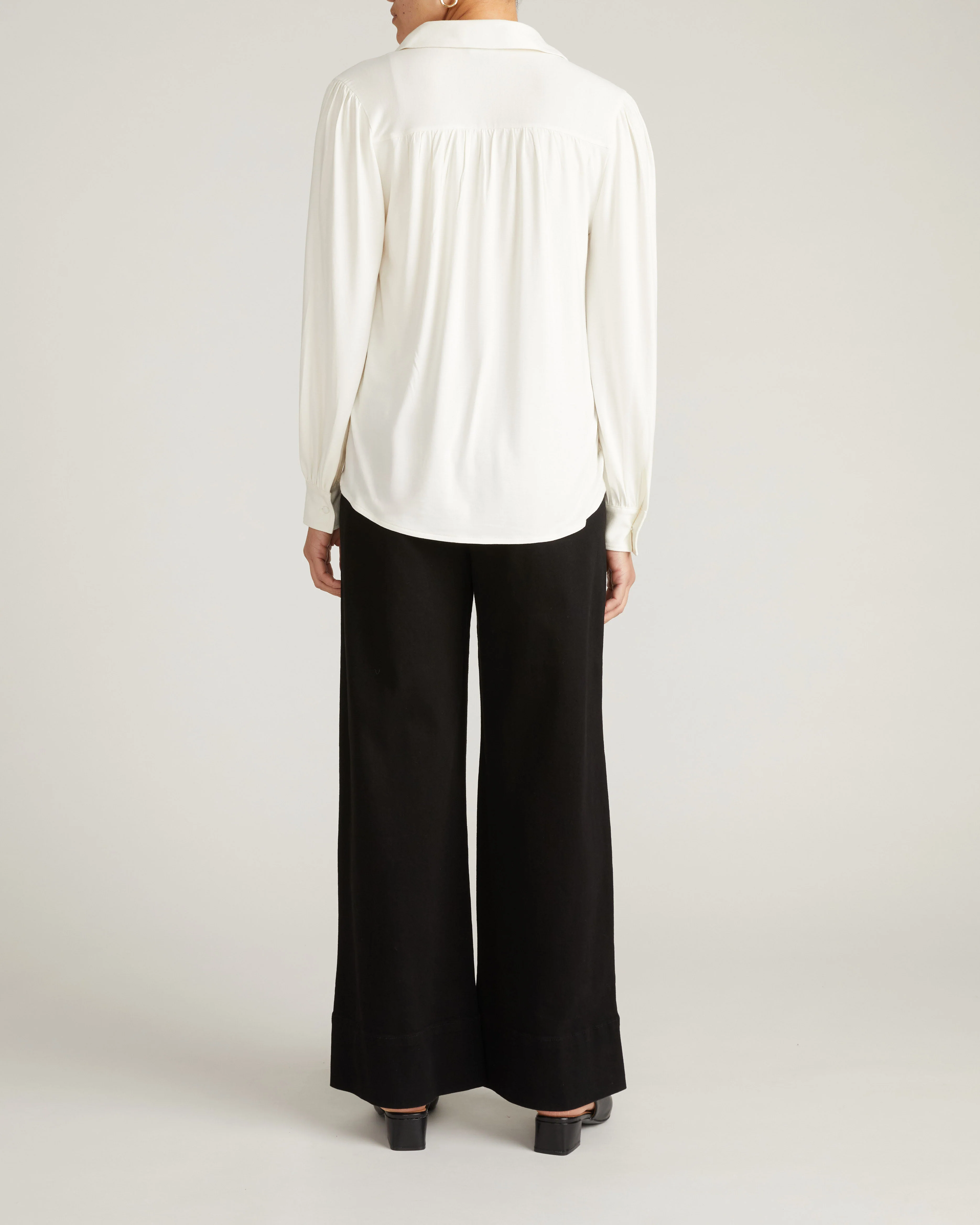 Moore Liquid Jersey Blouse - White - Image 8