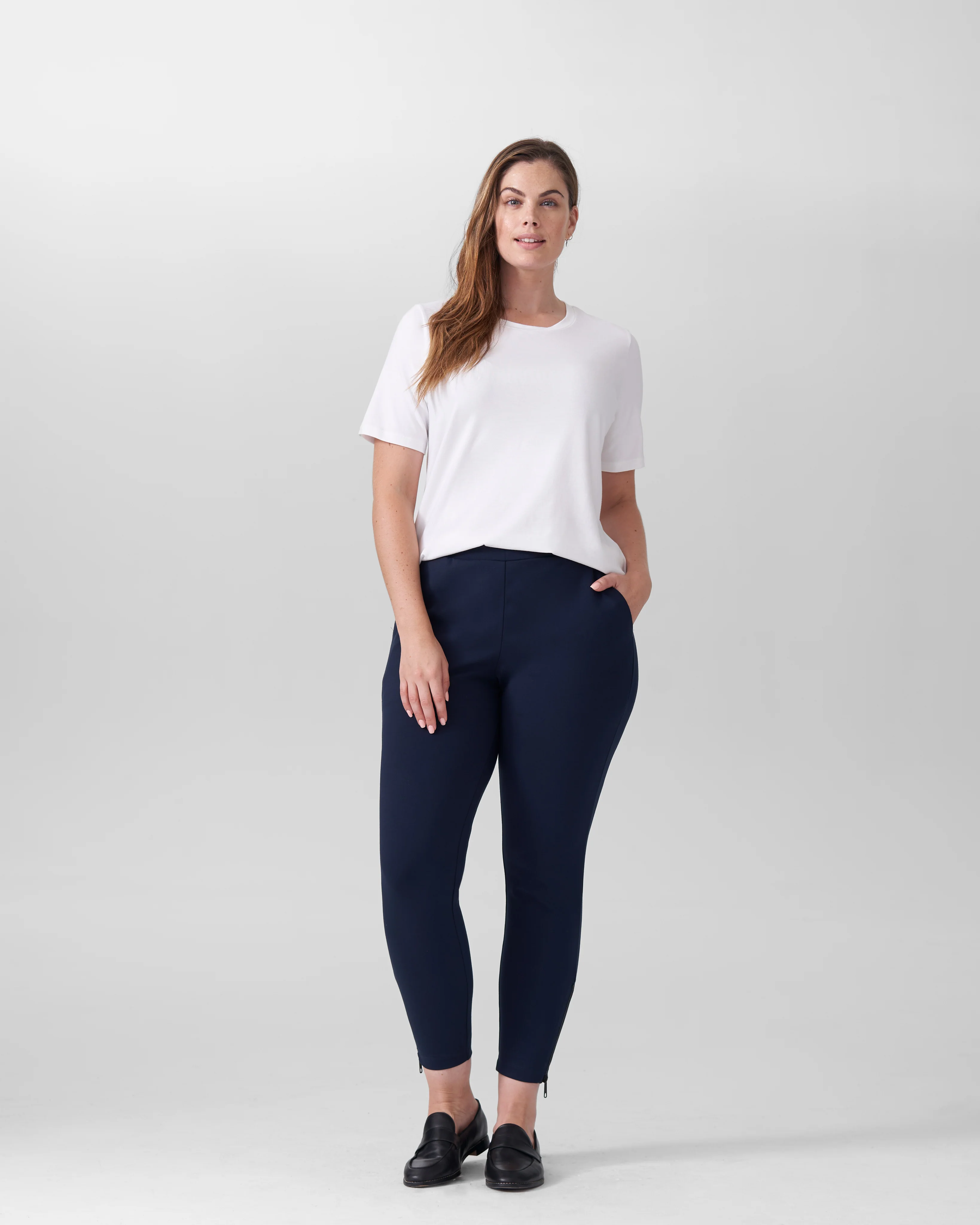Moro Pocket Signature Ponte Pants - Navy - Image 7