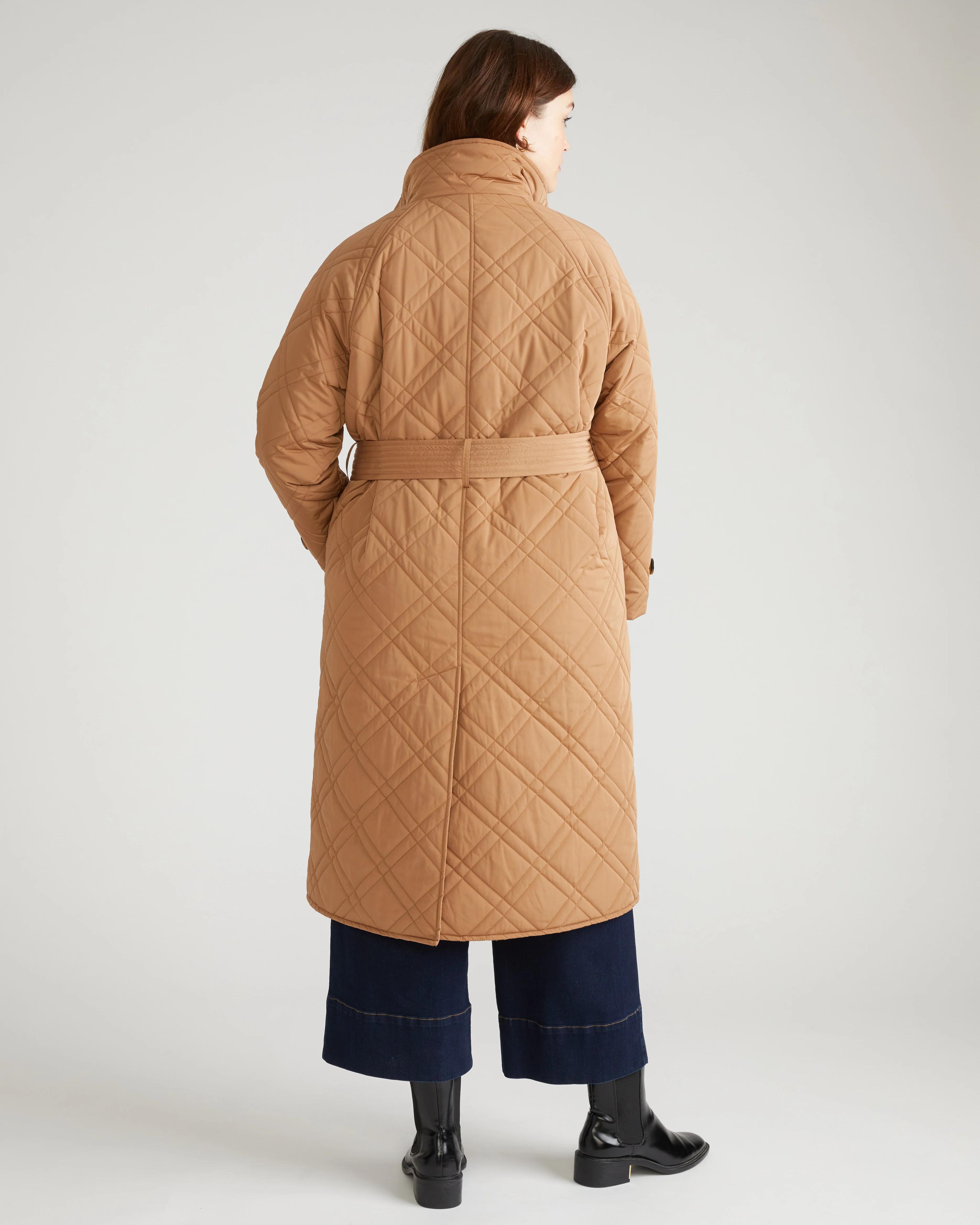 Nehra Quilted Coat - Classic Camel - Image 4