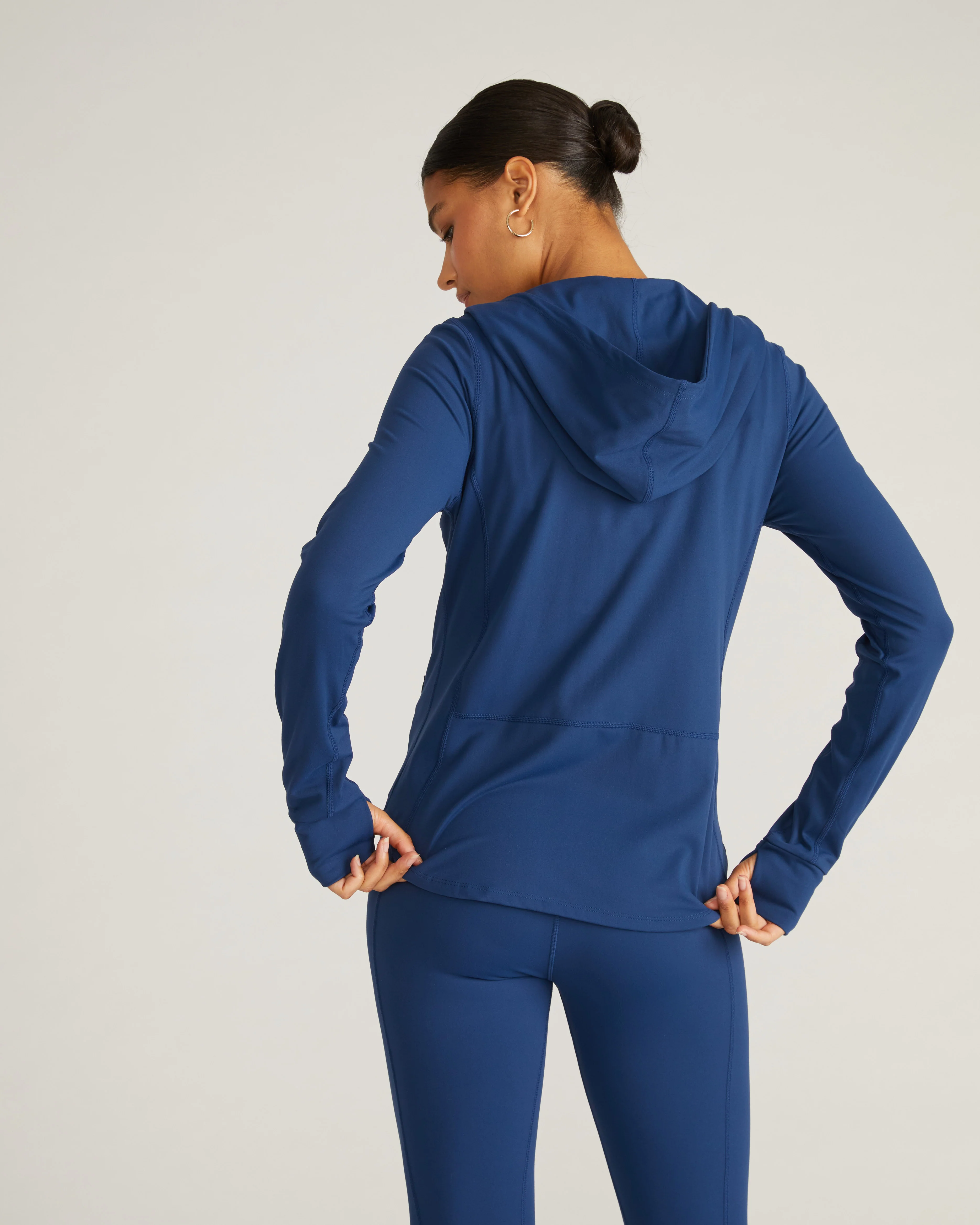 Next-to-Naked Hooded Zip Jacket - Pageant Blue - Image 2