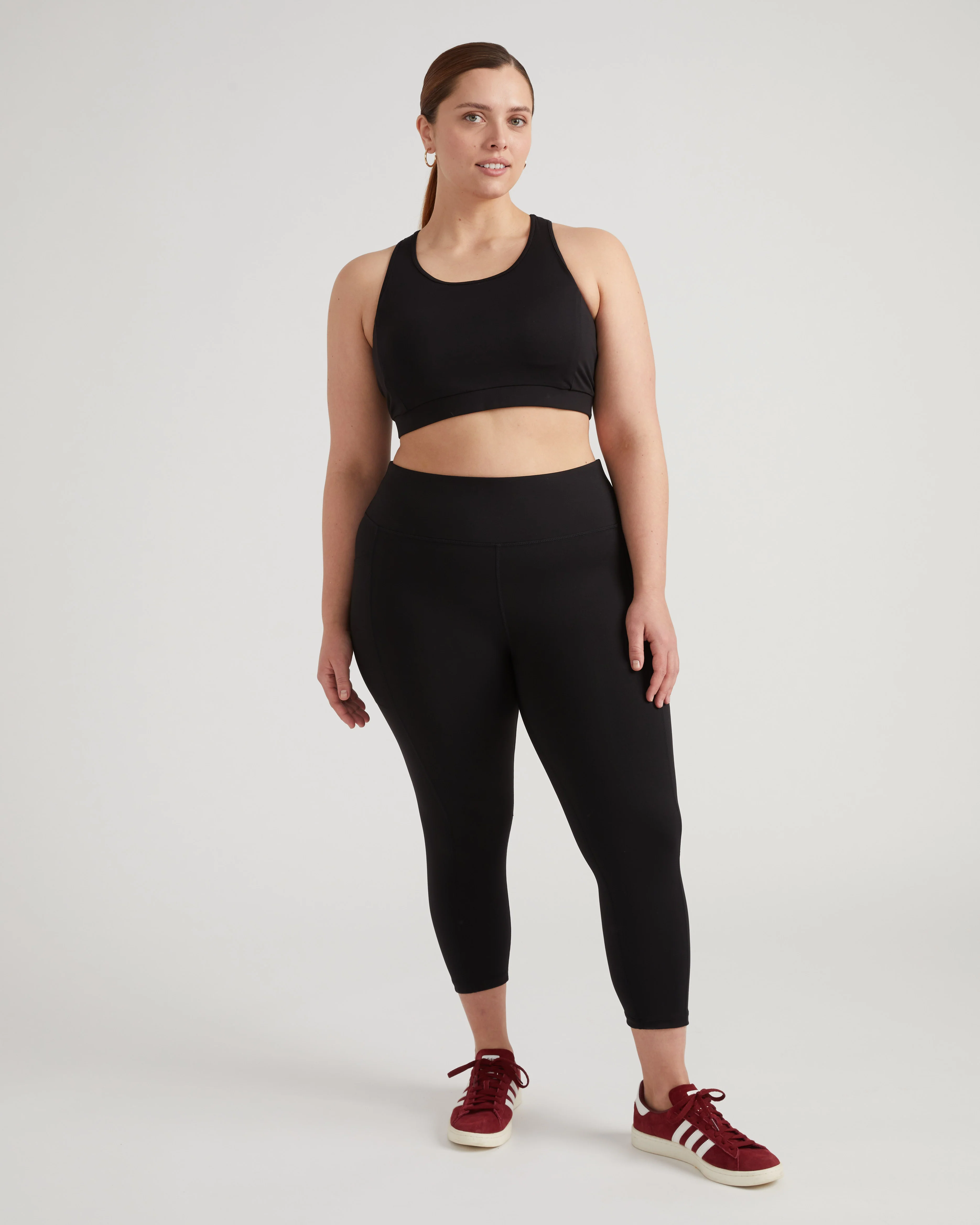 Next-to-Naked Racerback Sports Bra - Black - Image 7