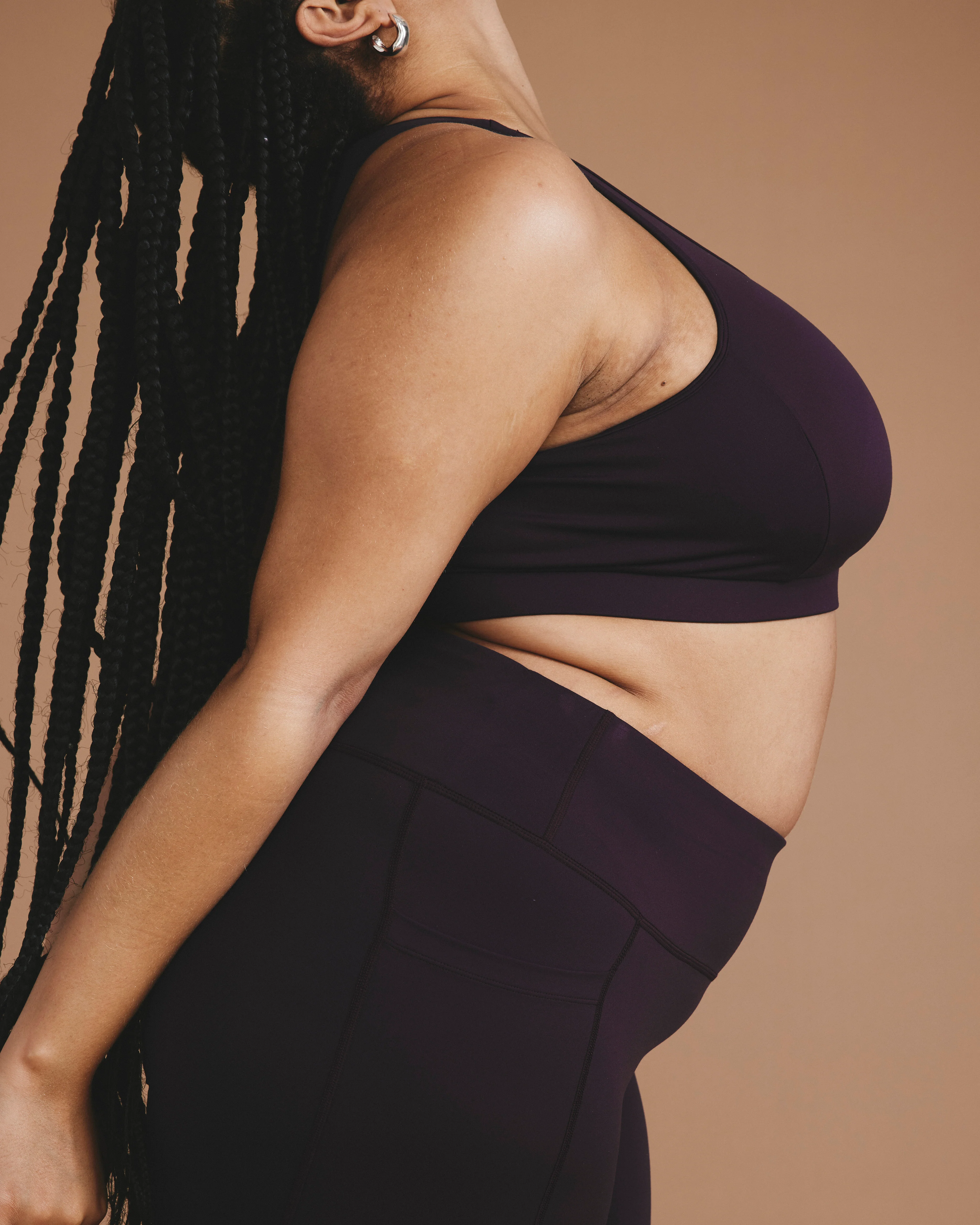 Next-to-Naked Racerback Sports Bra - Purple Jewel - Image 4