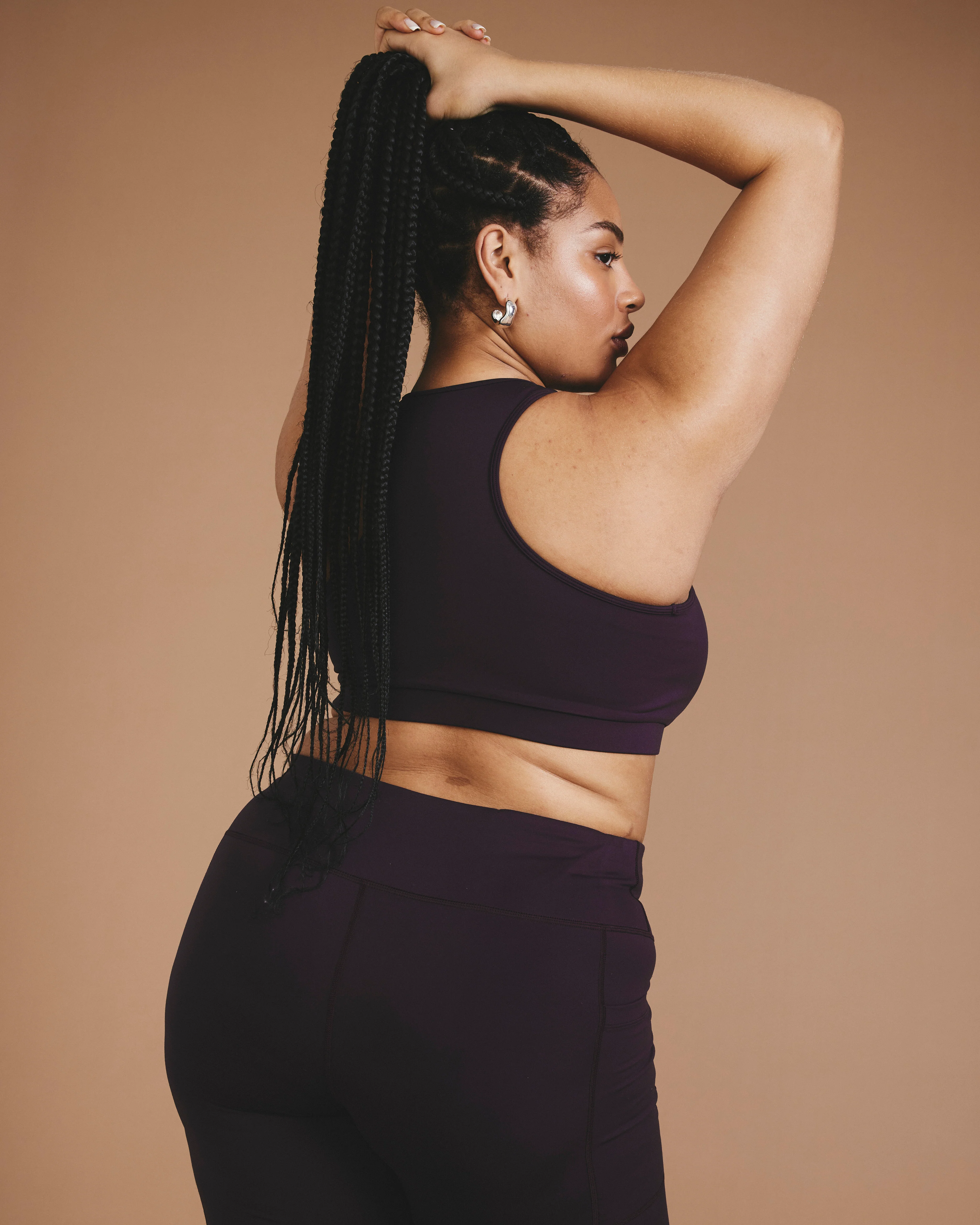 Next-to-Naked Racerback Sports Bra - Purple Jewel - Image 5