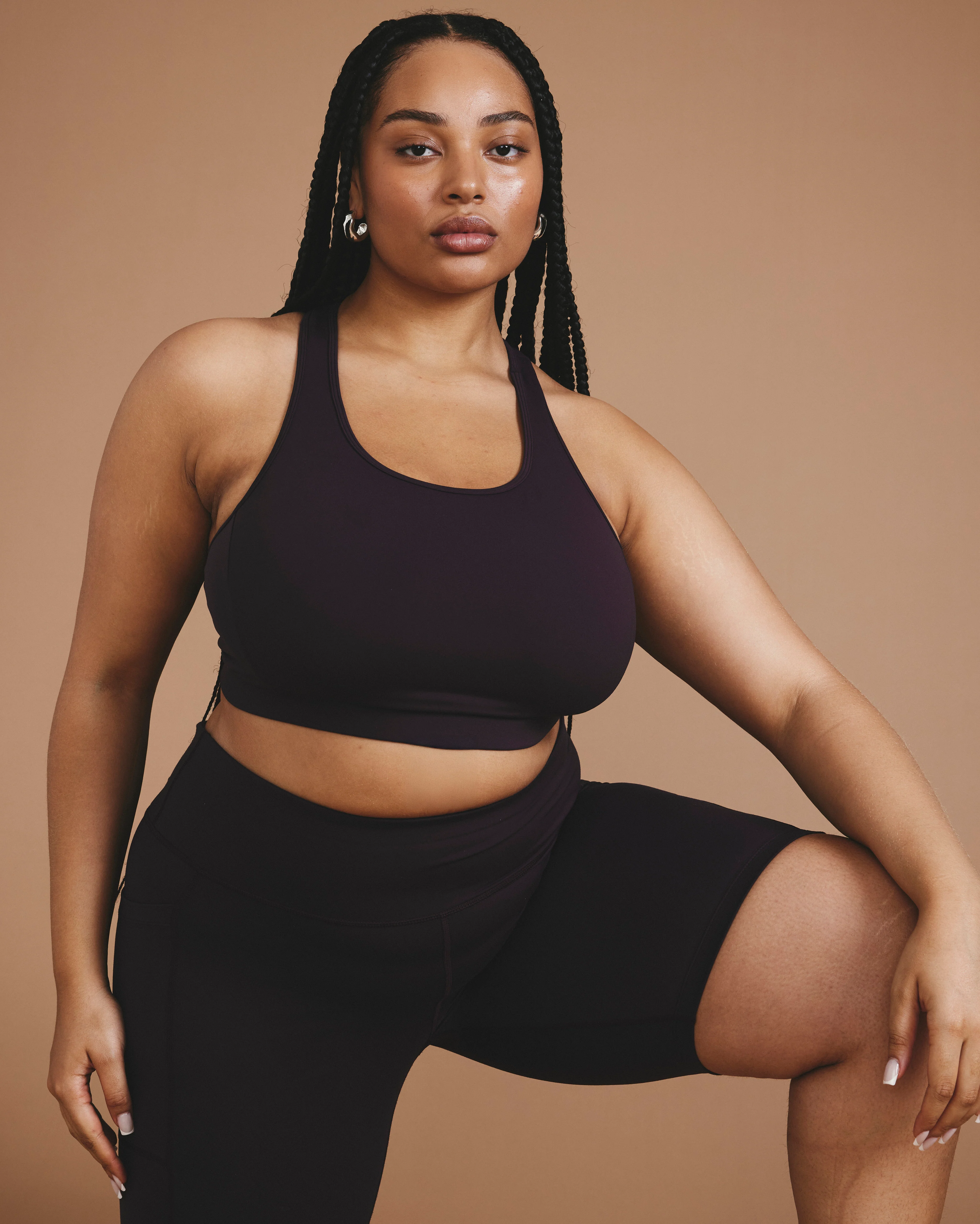 Next-to-Naked Racerback Sports Bra - Purple Jewel - Image 7