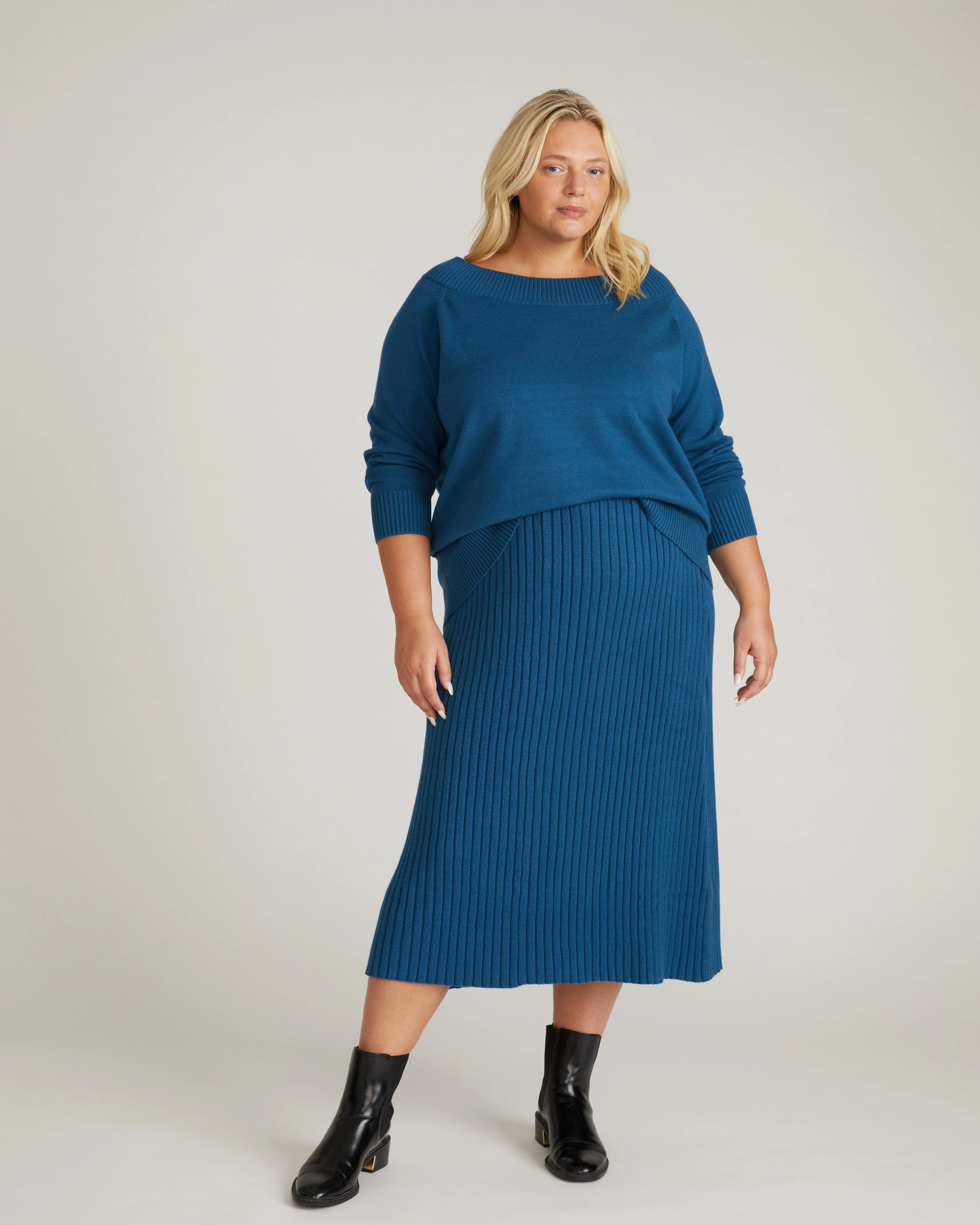 Noomi Cold Shoulder Sweater - Deep Teal - Image 5