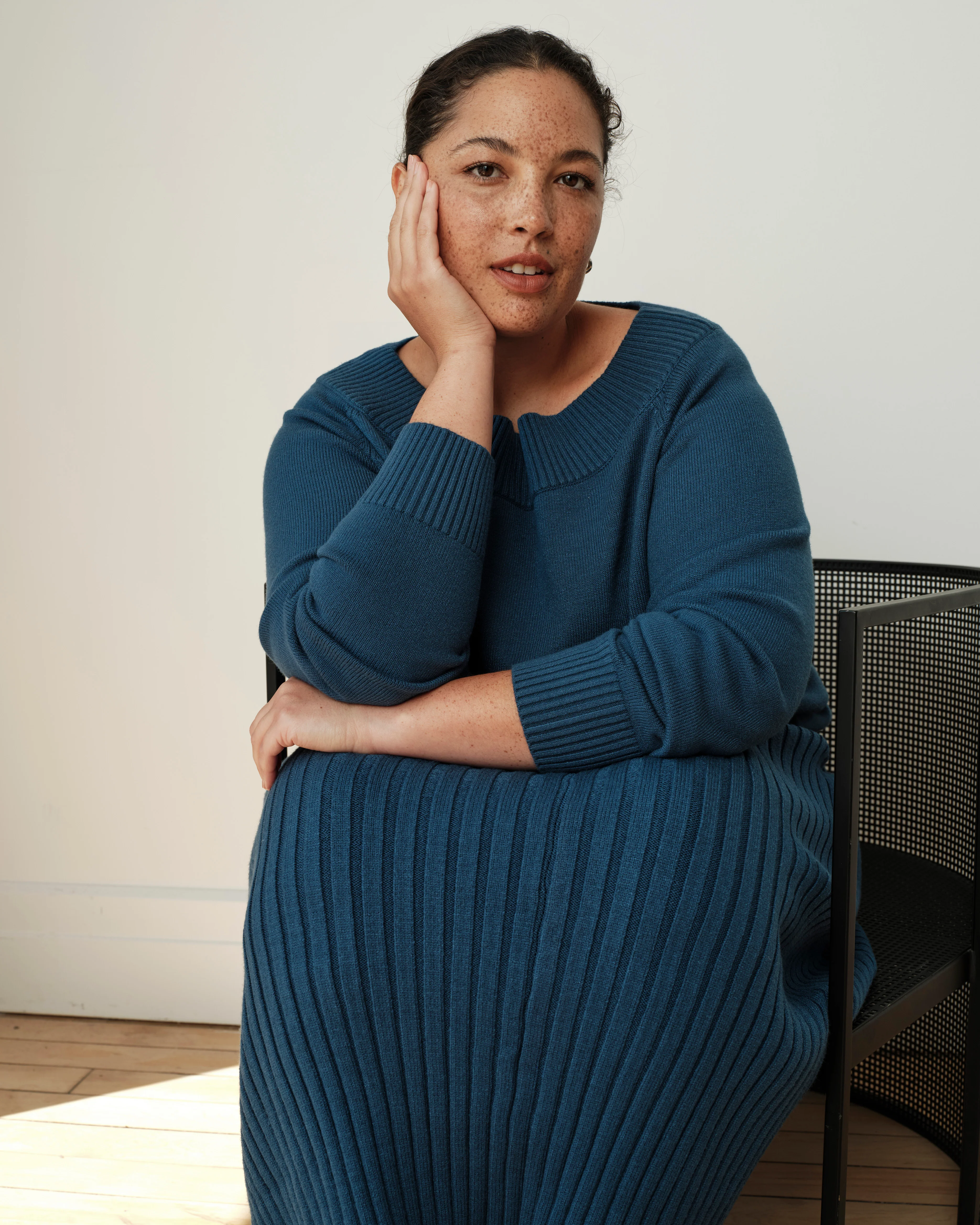 Noomi Cold Shoulder Sweater - Deep Teal - Image 8