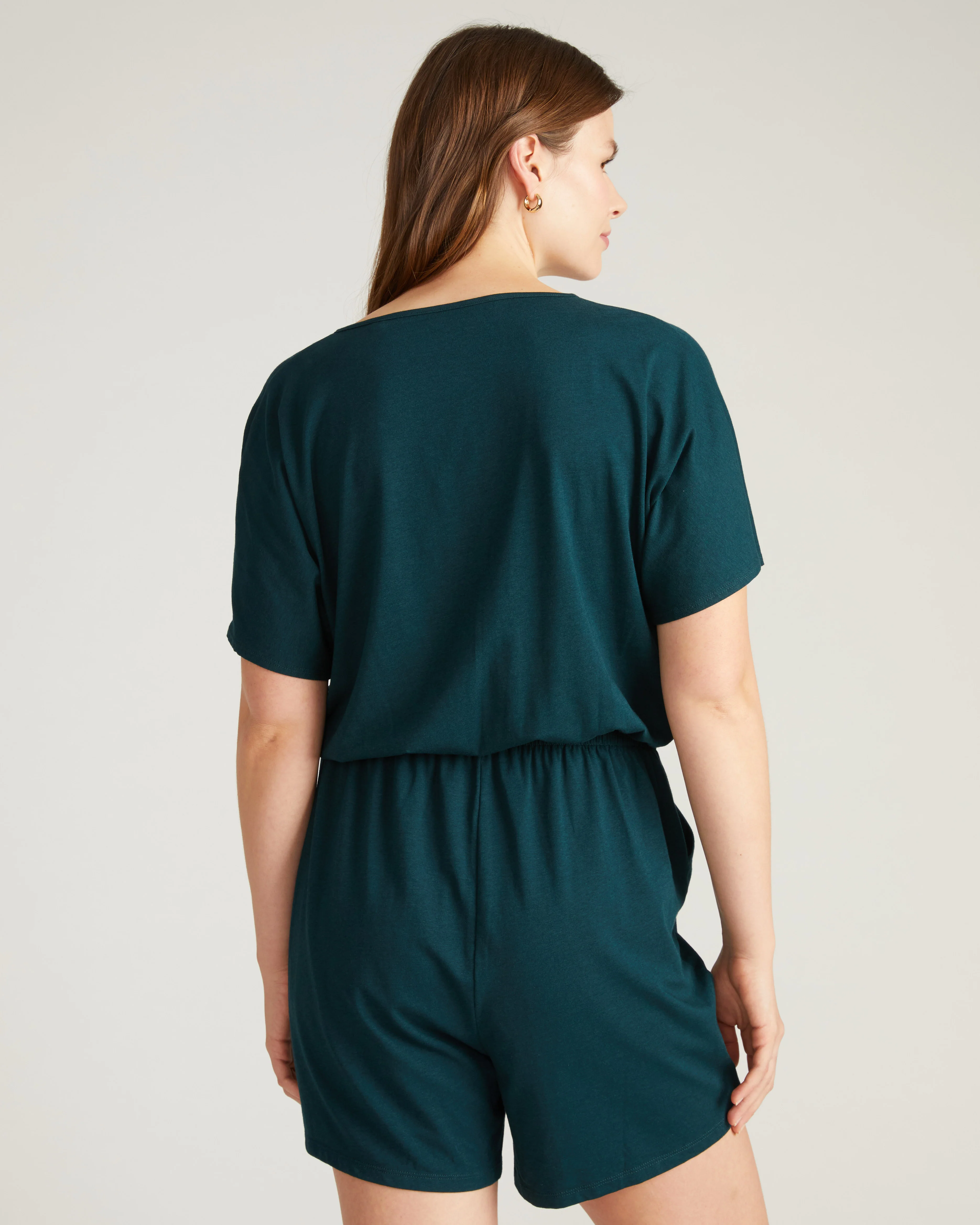 Nora Cross Front Romper - Deep Sea - Image 4