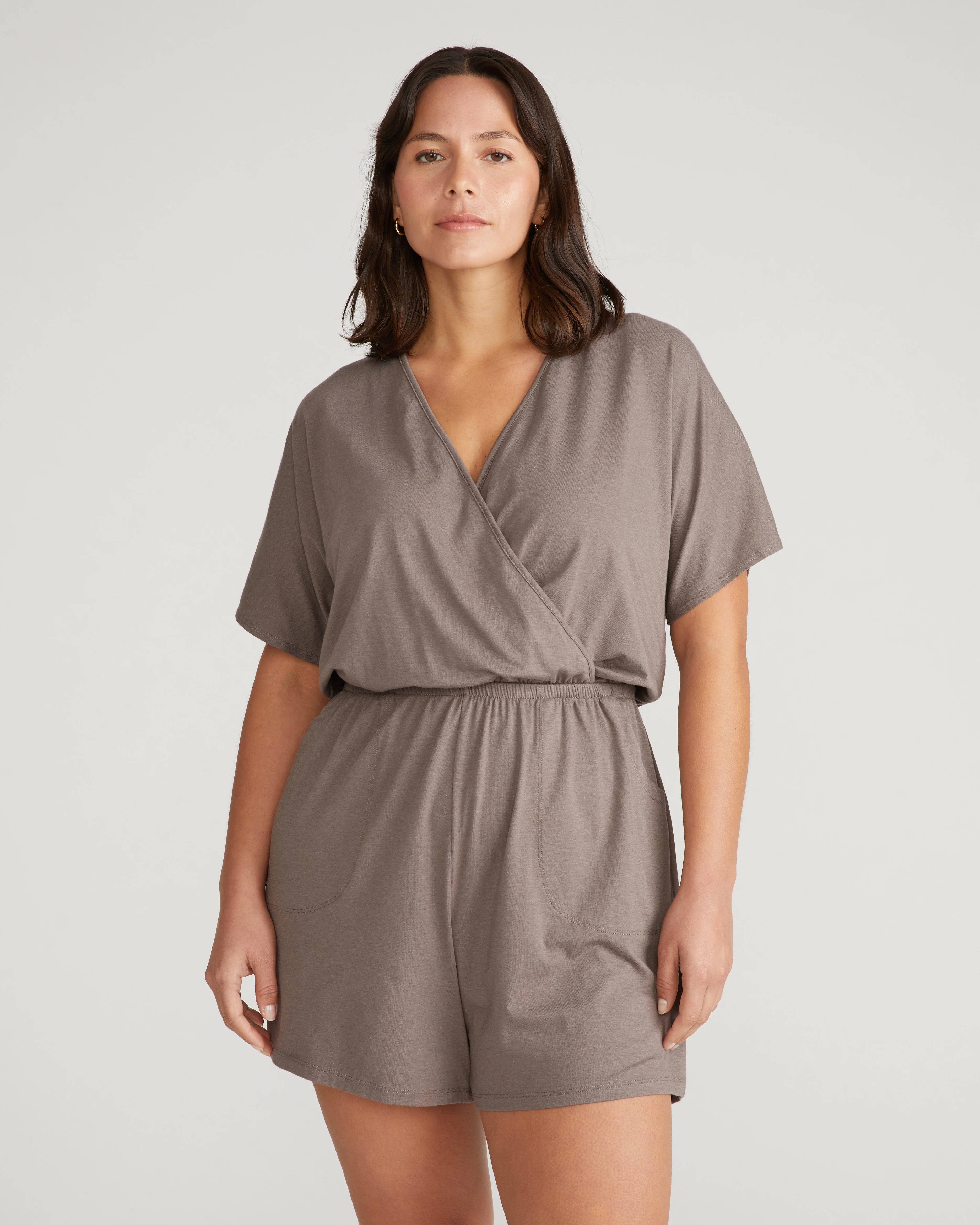 Nora Cross Front Romper - Stormy Weather - Image 2
