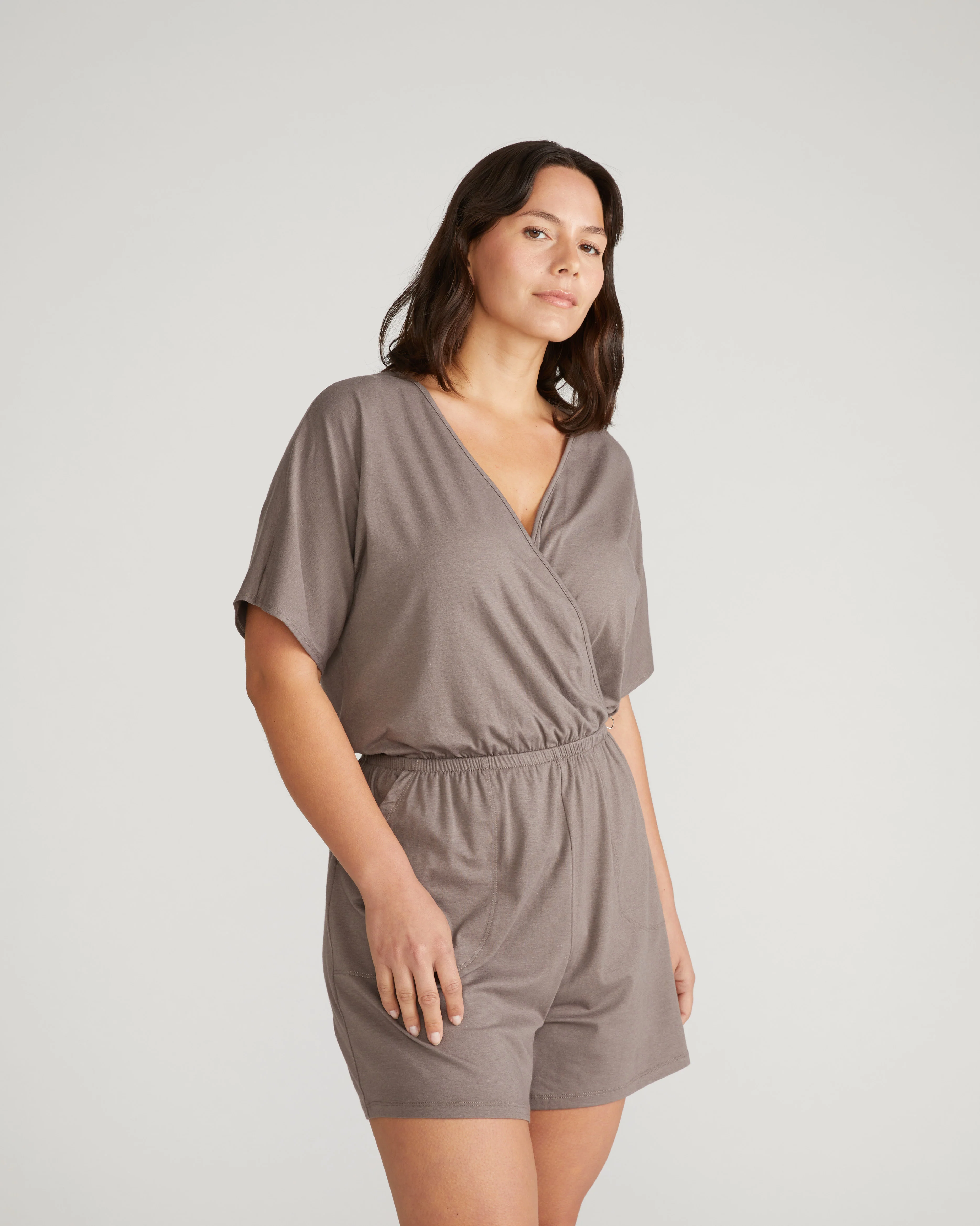 Nora Cross Front Romper - Stormy Weather - Image 3