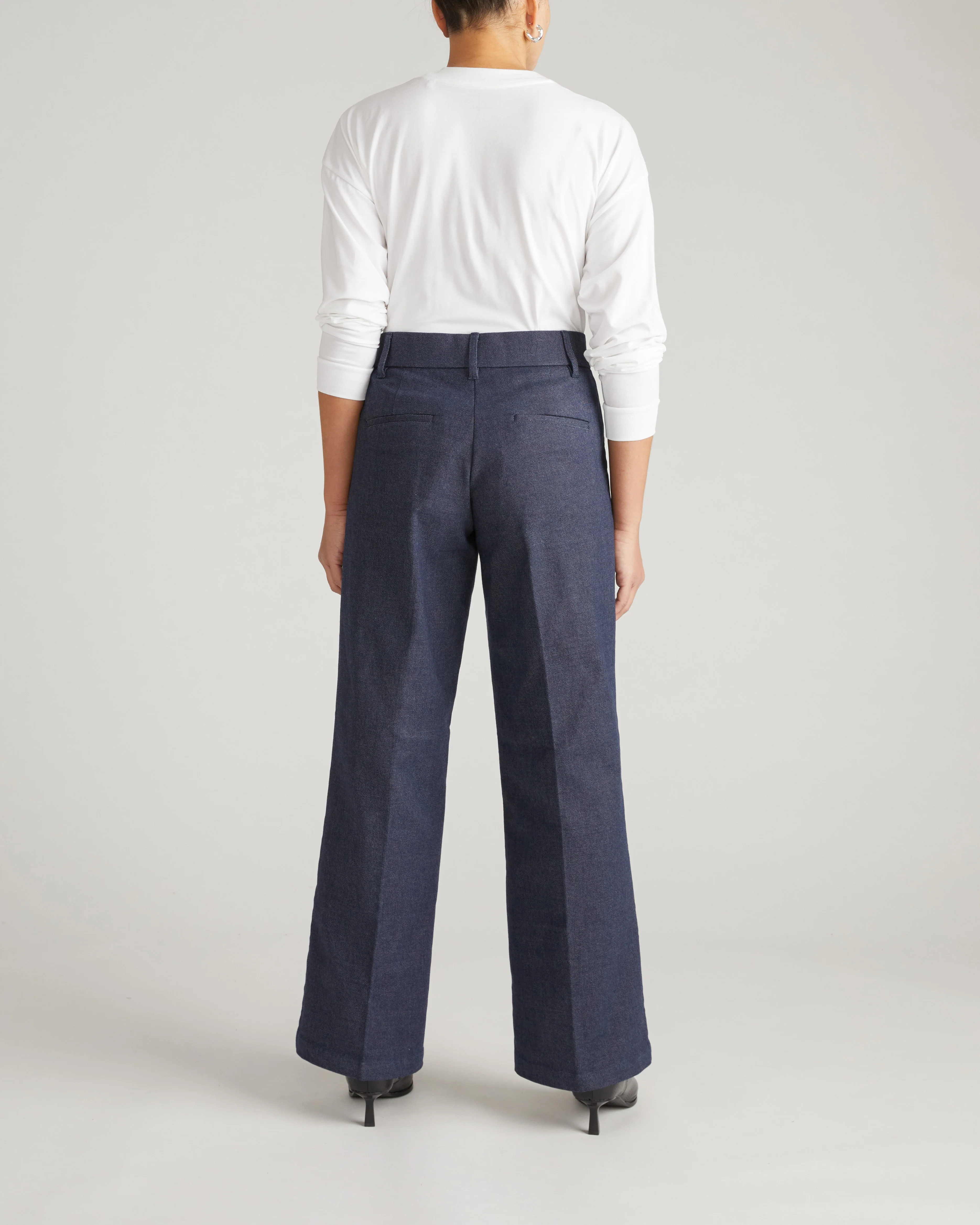Nova Denim Look Pants - Dark Indigo - Image 9