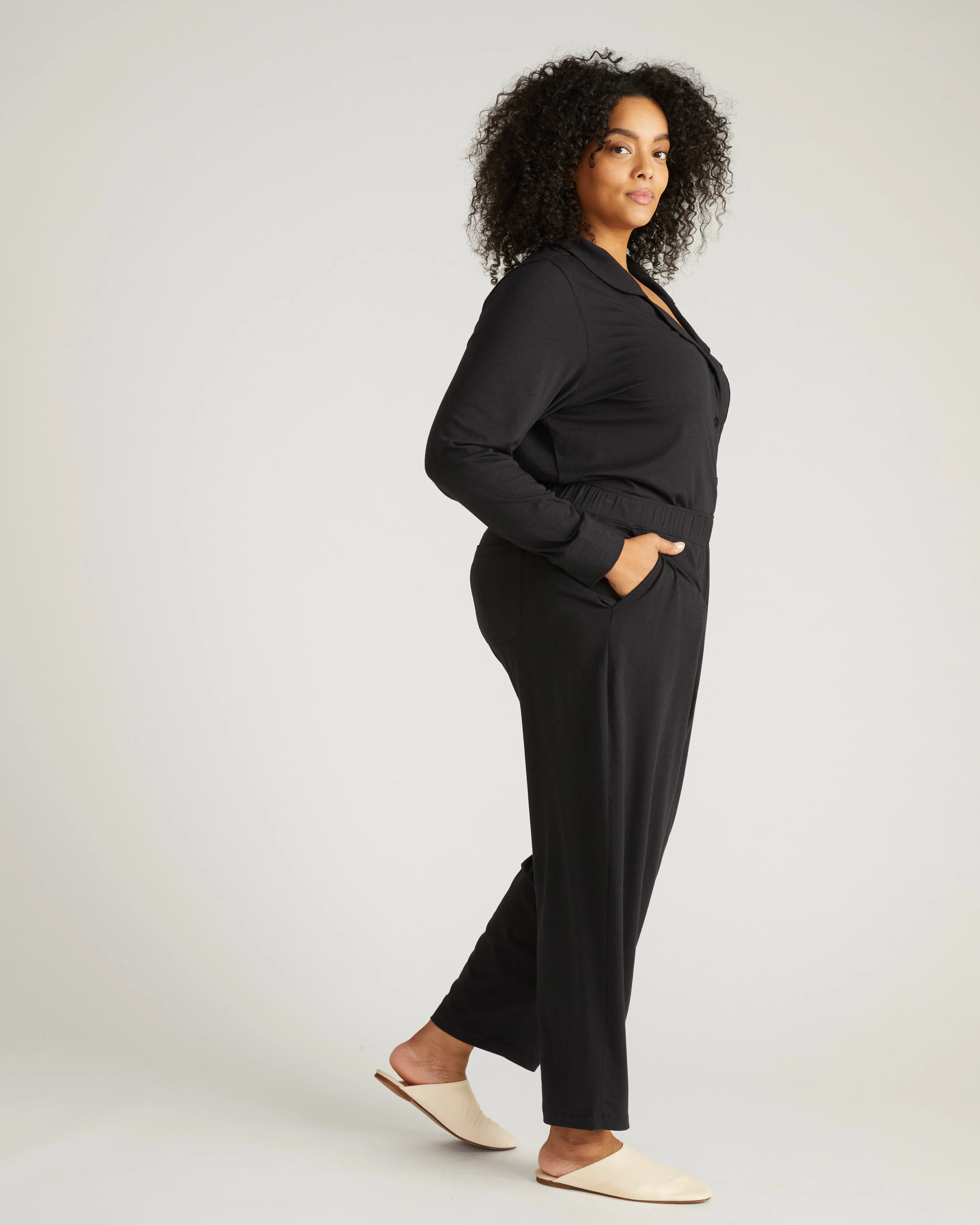 Panama Pajama Set - Black - Image 2