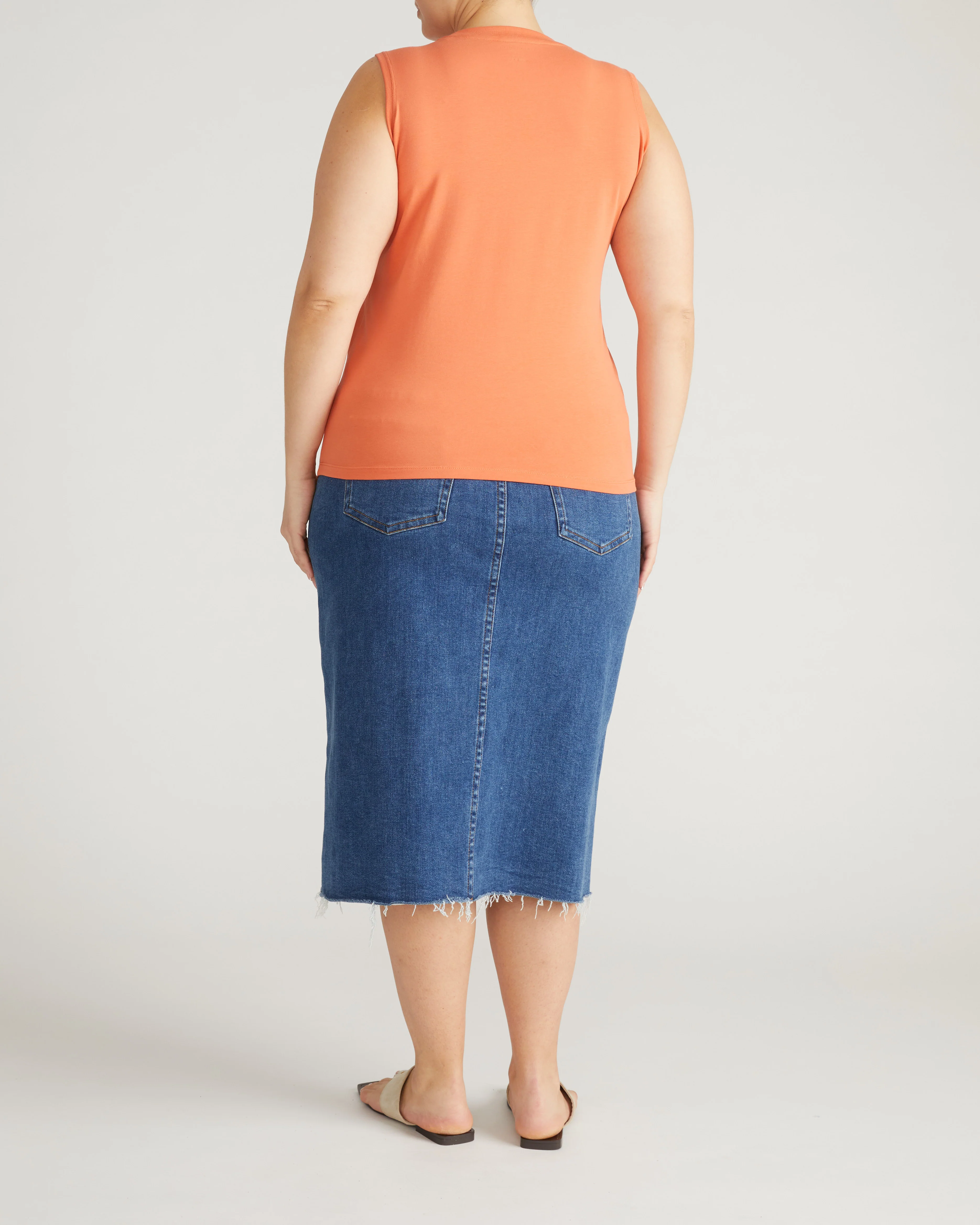 Patti Muscle Tank - Italian Orange - Image 4