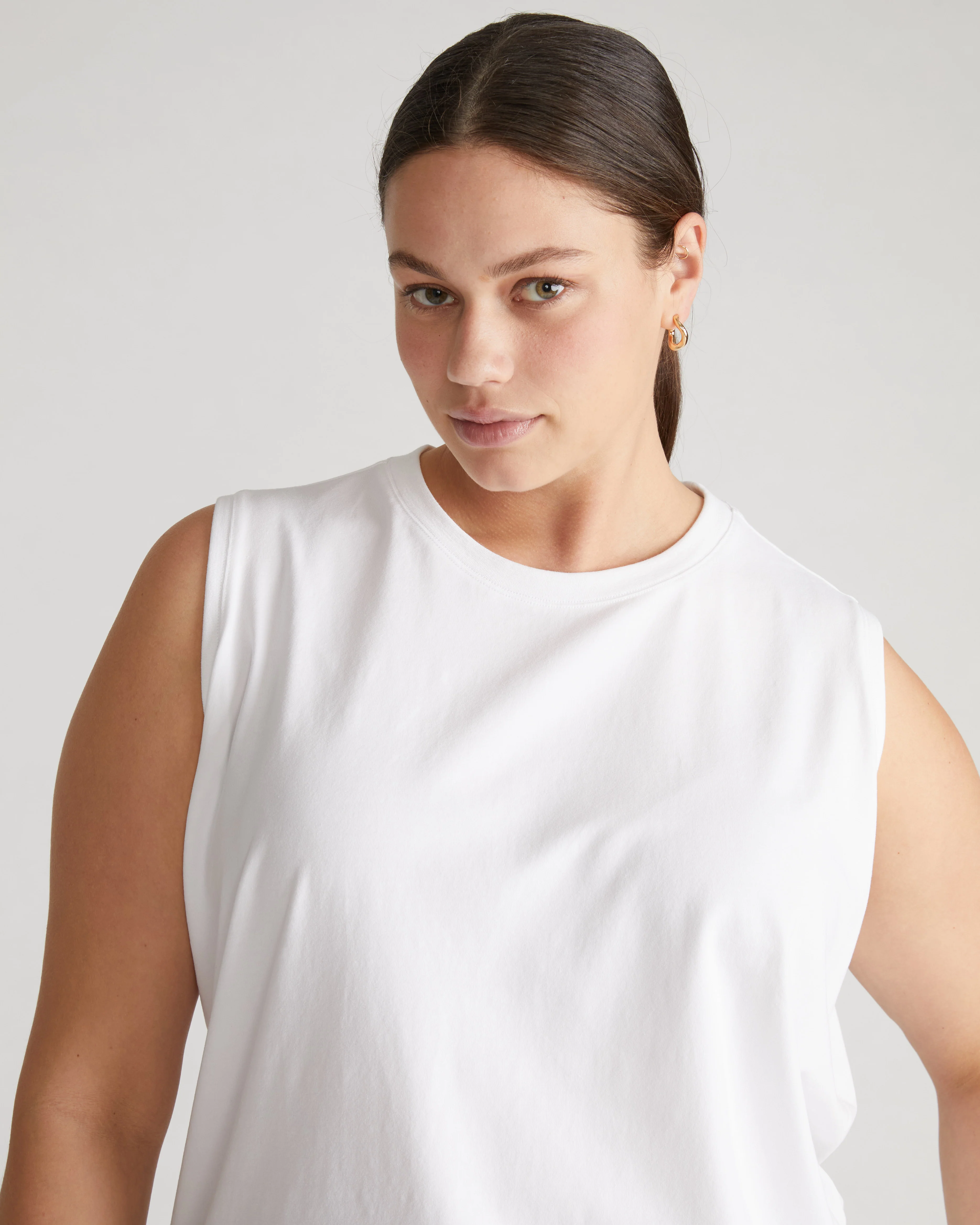 Patti Muscle Tank - White - Image 3