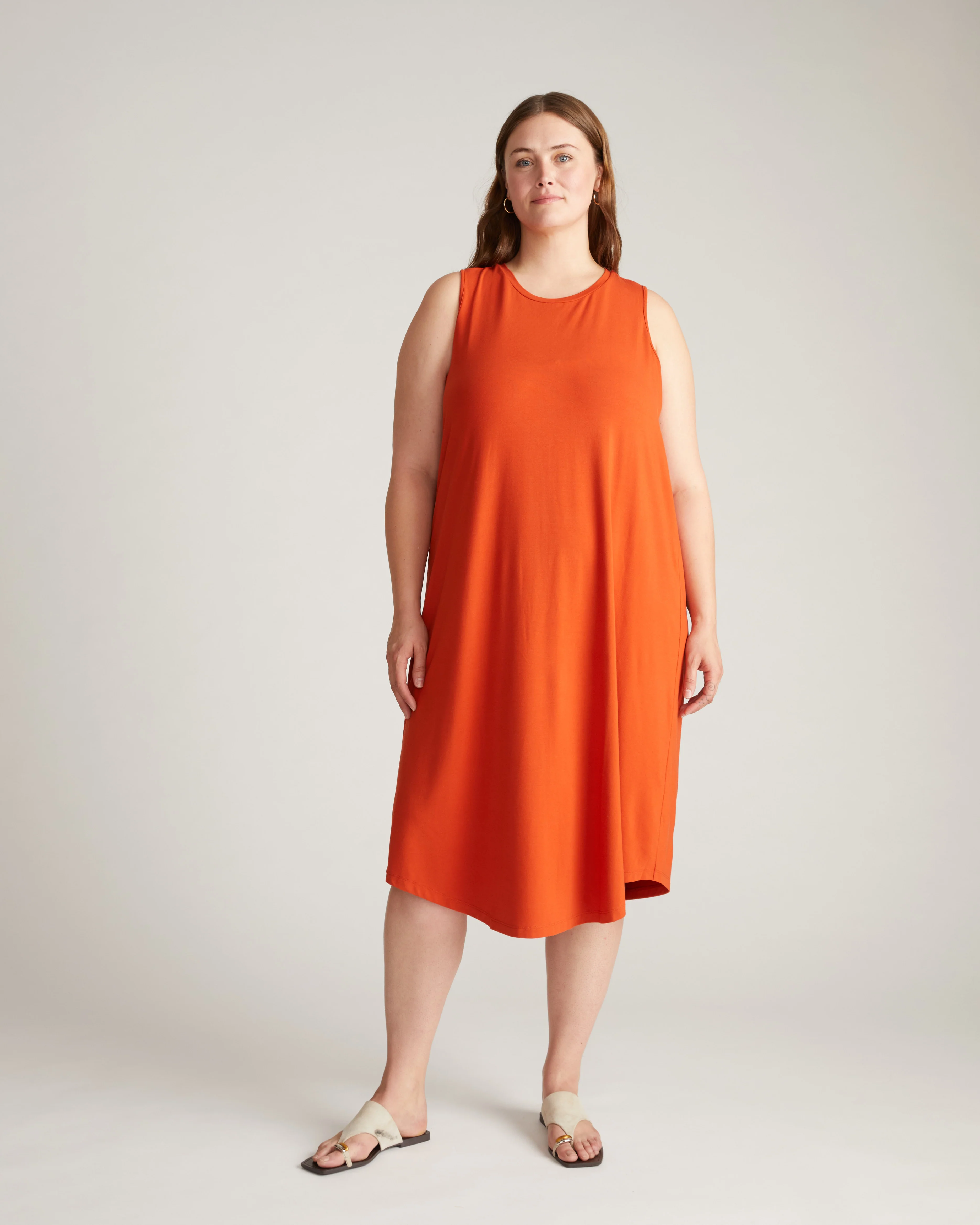 Pearl Divine Jersey Dress - Warm Russet - Image 3