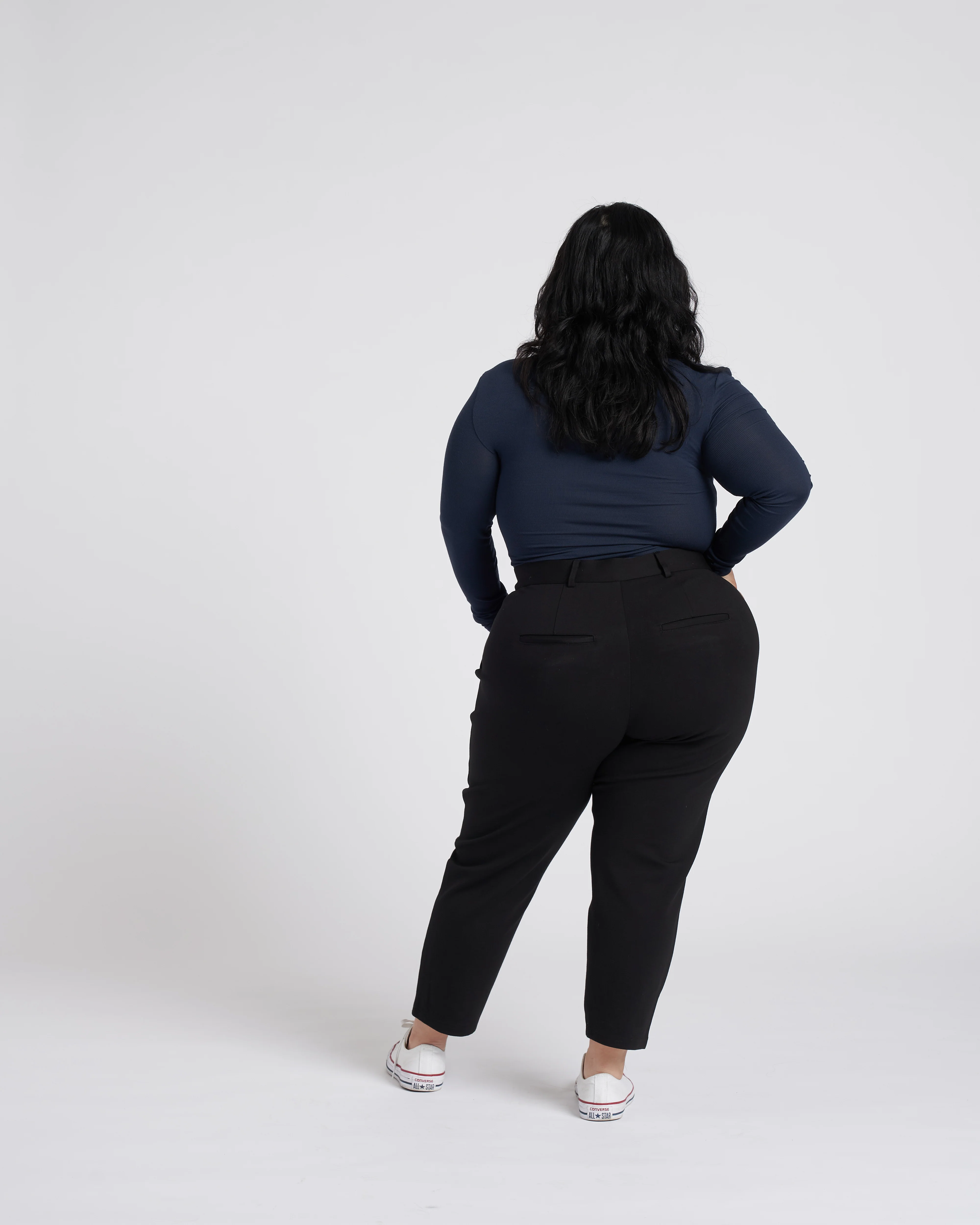 Petite Cigarette Pants - Black - Image 4