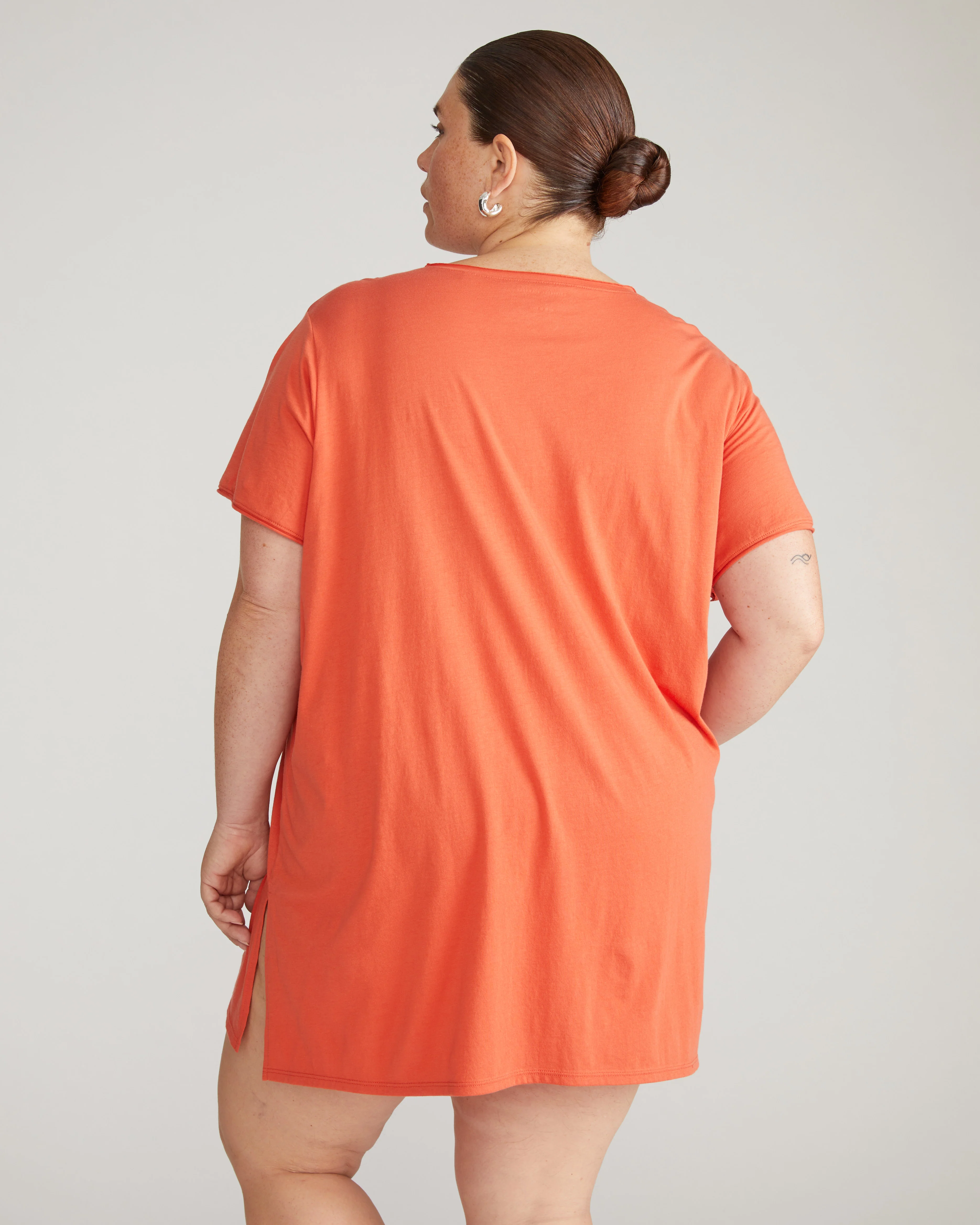 Pima Cotton Lounge Tee - Sweet Berry - Image 3