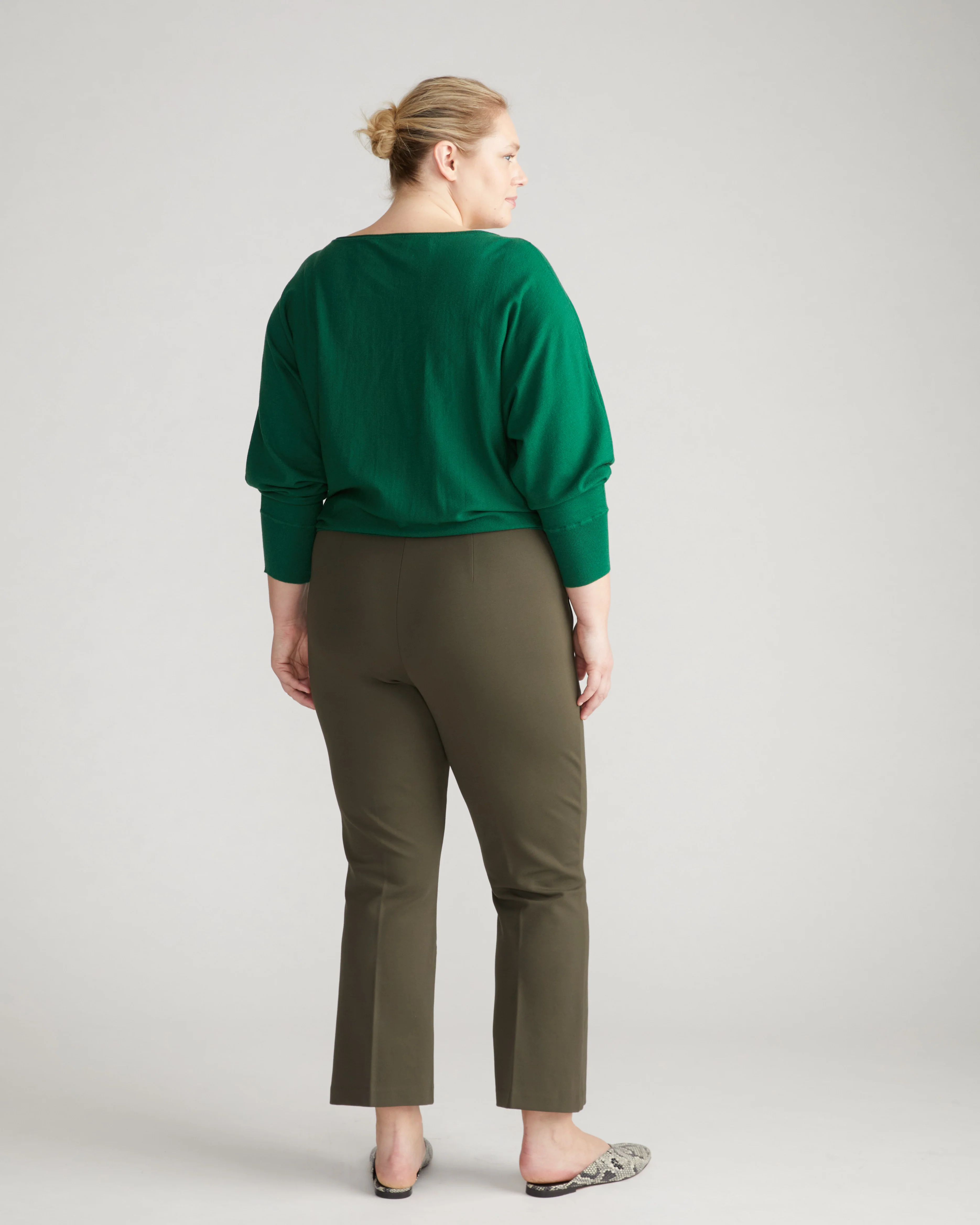 Prestige Ponte Flared Pants - Nori - Image 6