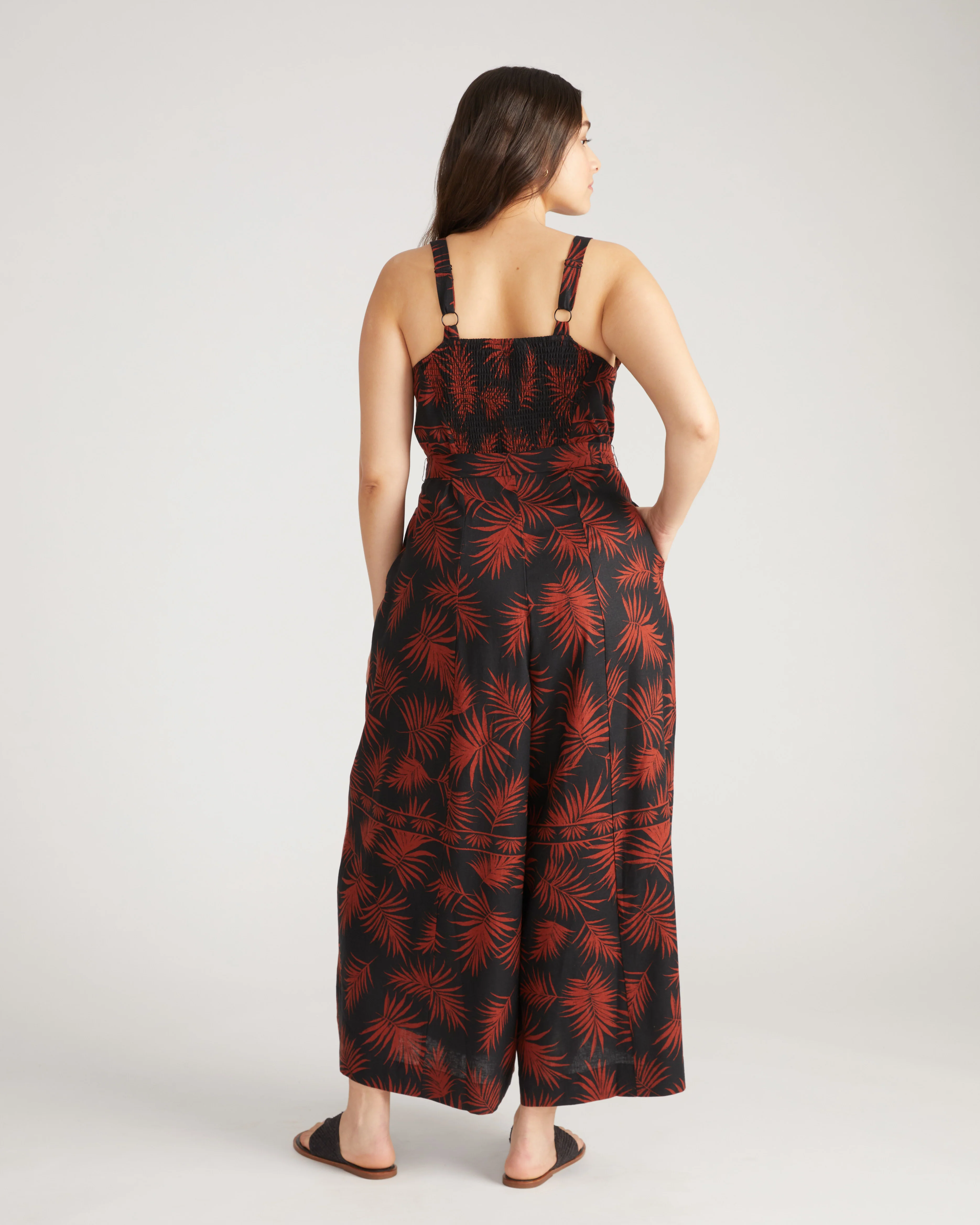 Promenade Linen Jumpsuit - Bohem Print - Image 4