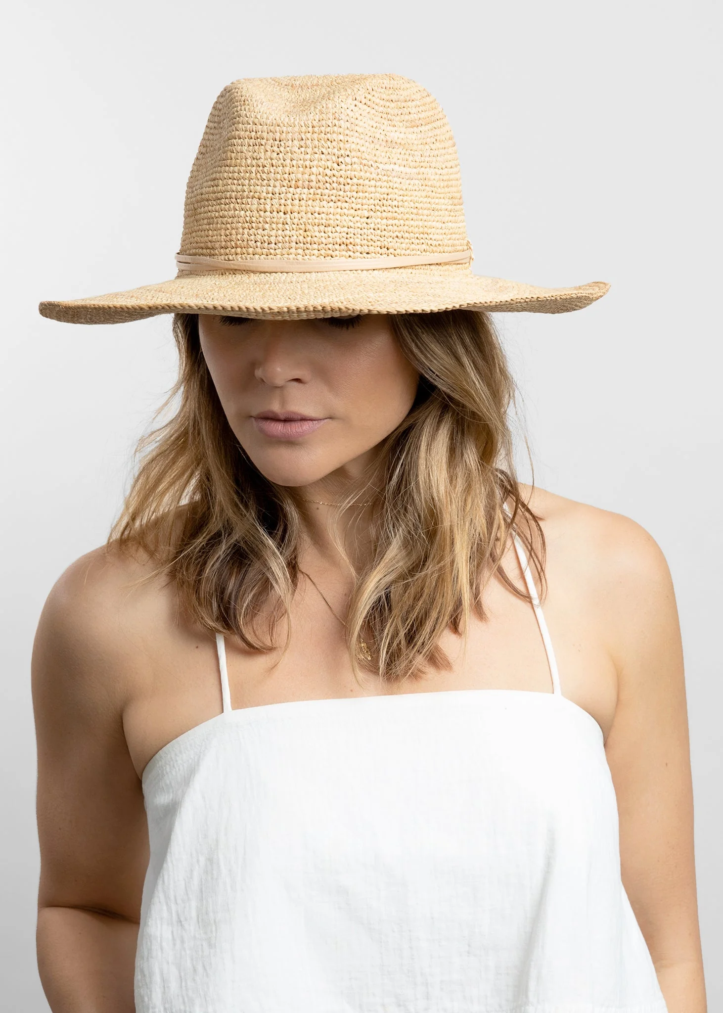 Hat Attack Raffia Crochet Continental - Image 7