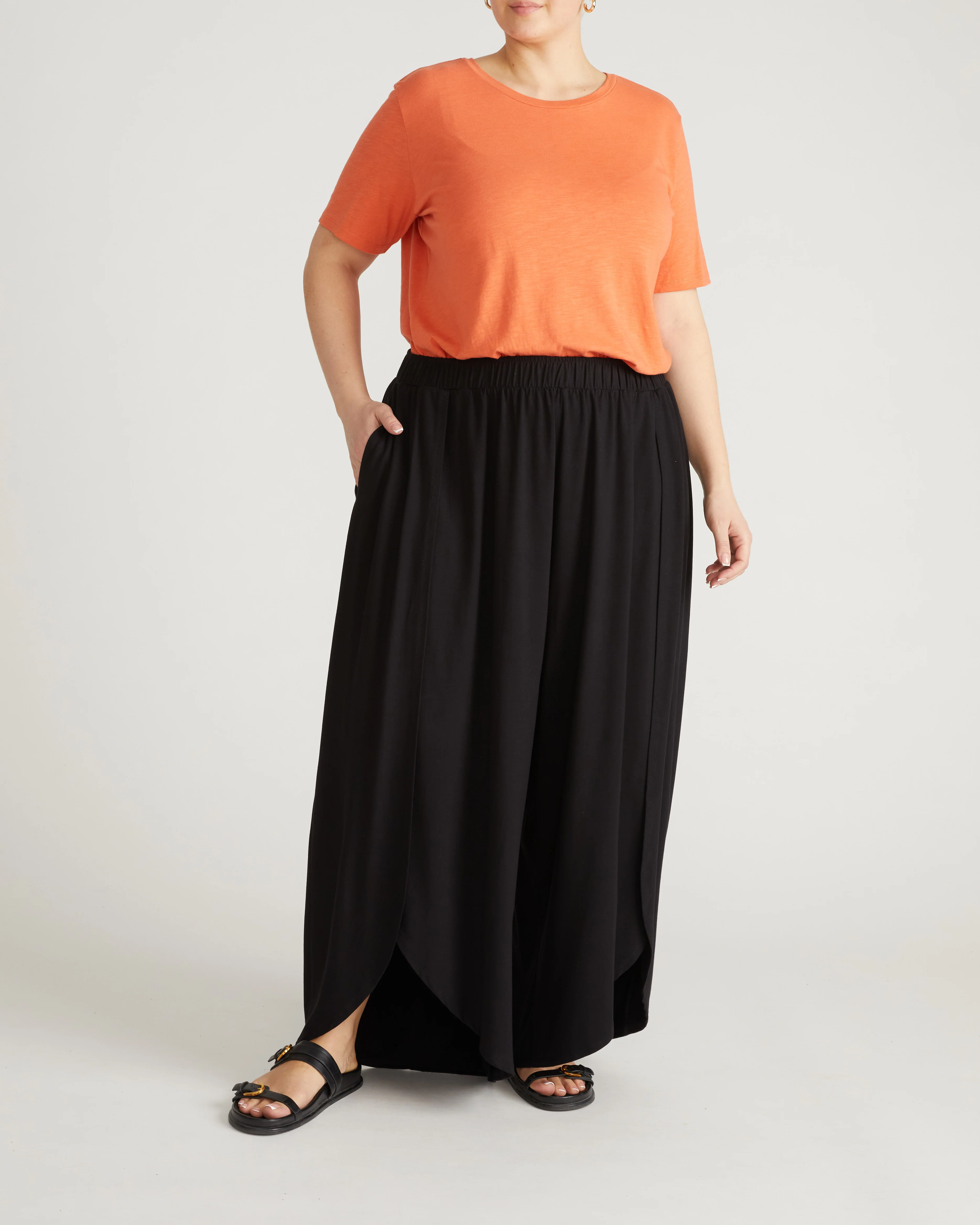 Rey Divine Jersey Pull-On Pants - Black - Image 4