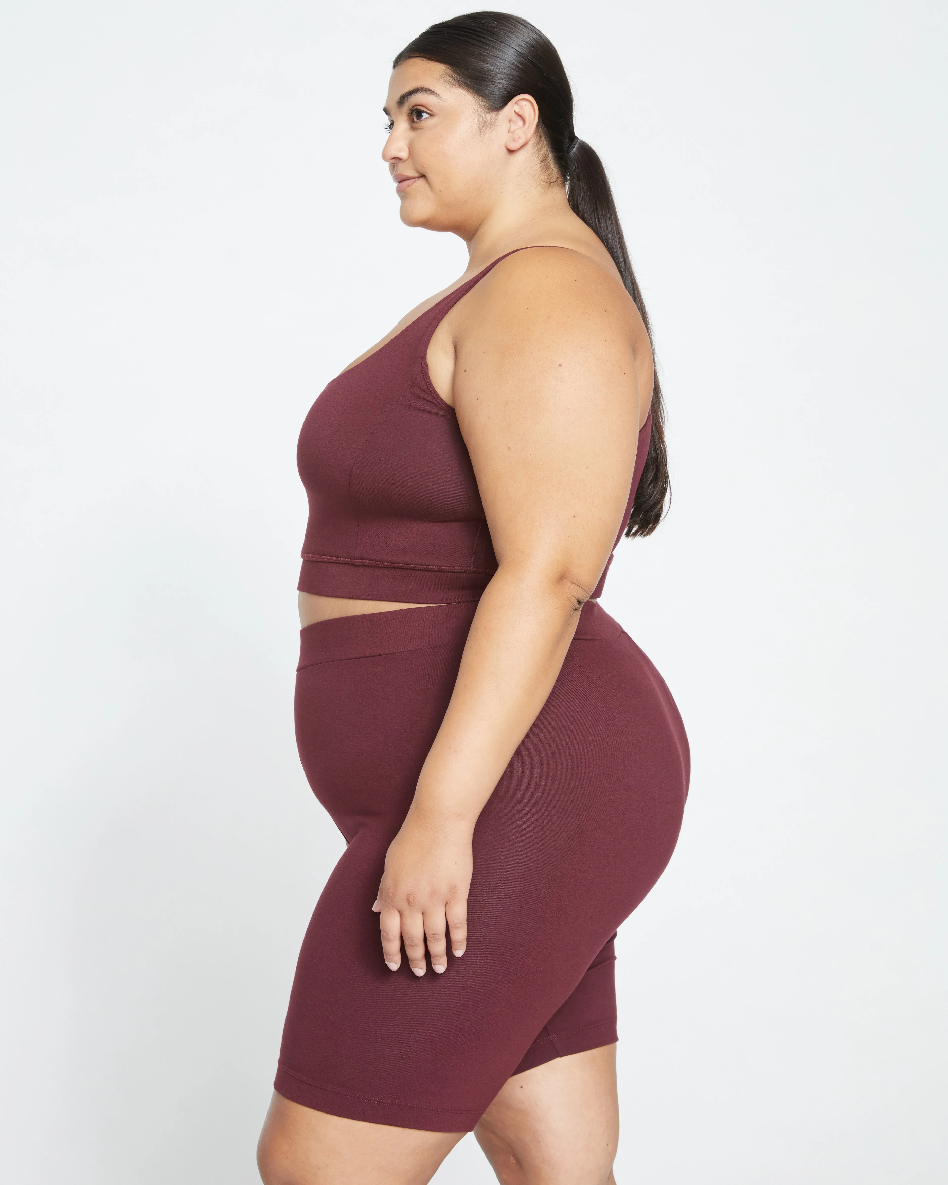 Roya Bike Shorts - Black Cherry - Image 4