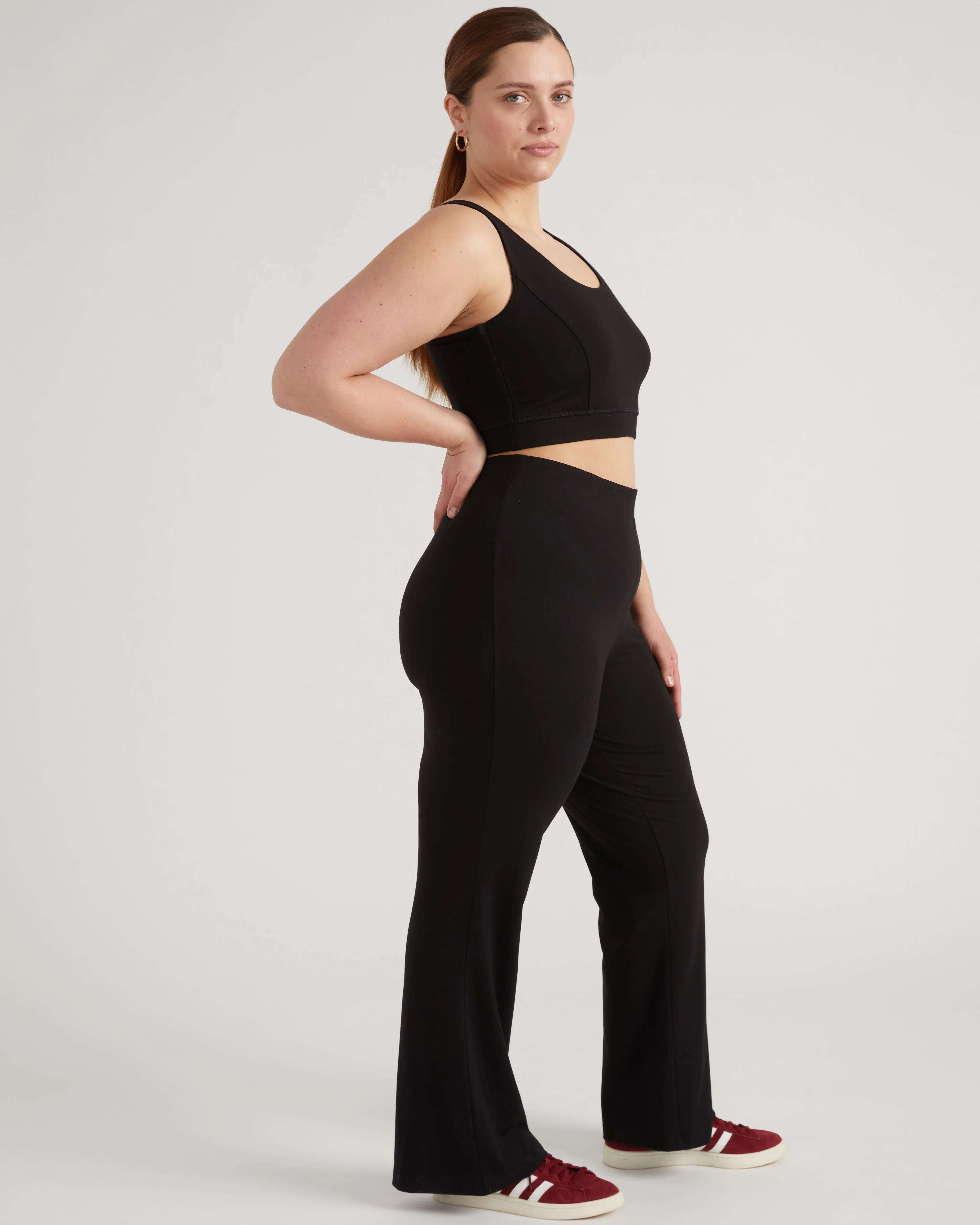 Roya Bootcut Legging - Black - Image 3