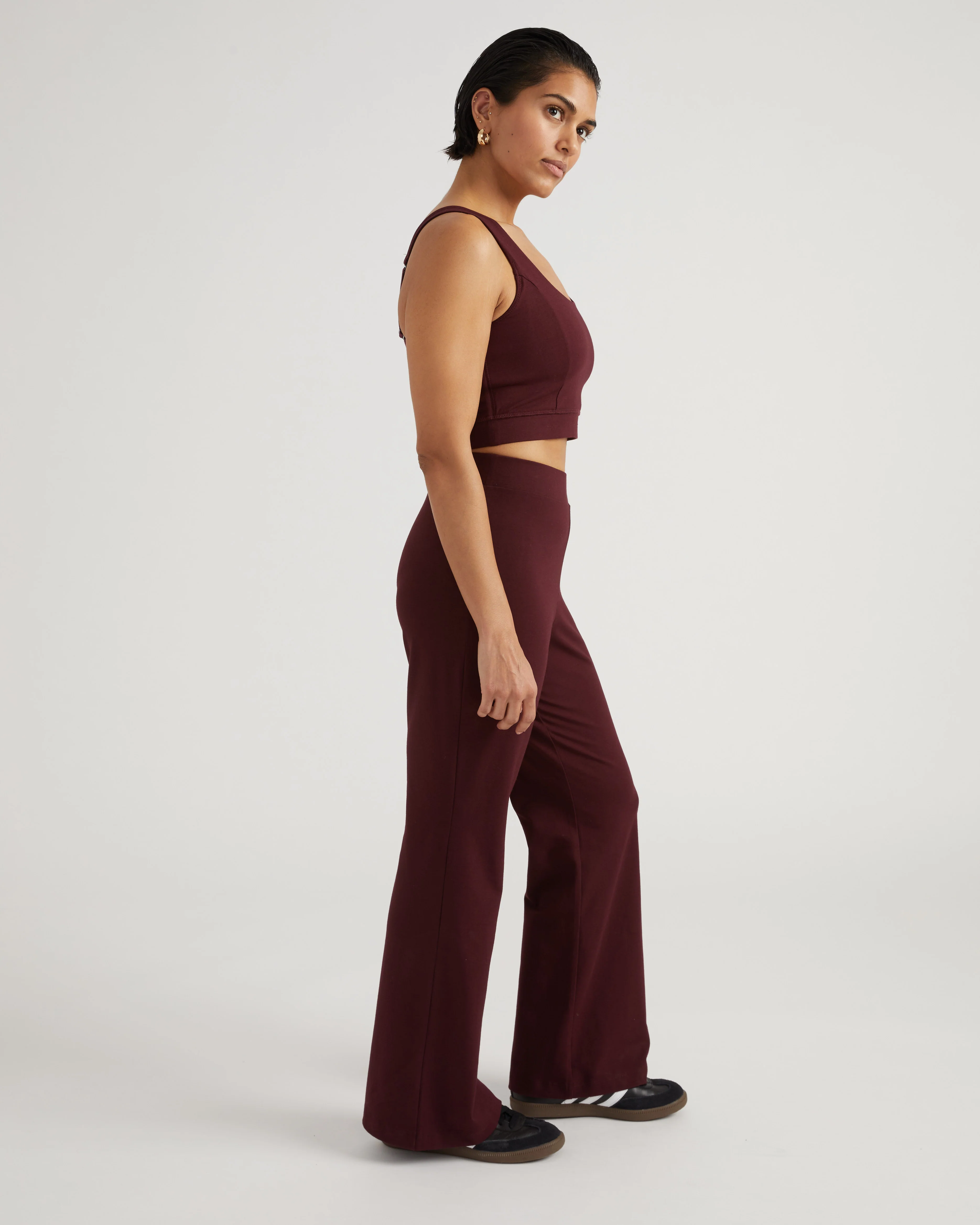 Roya Bootcut Legging - Black Cherry - Image 4