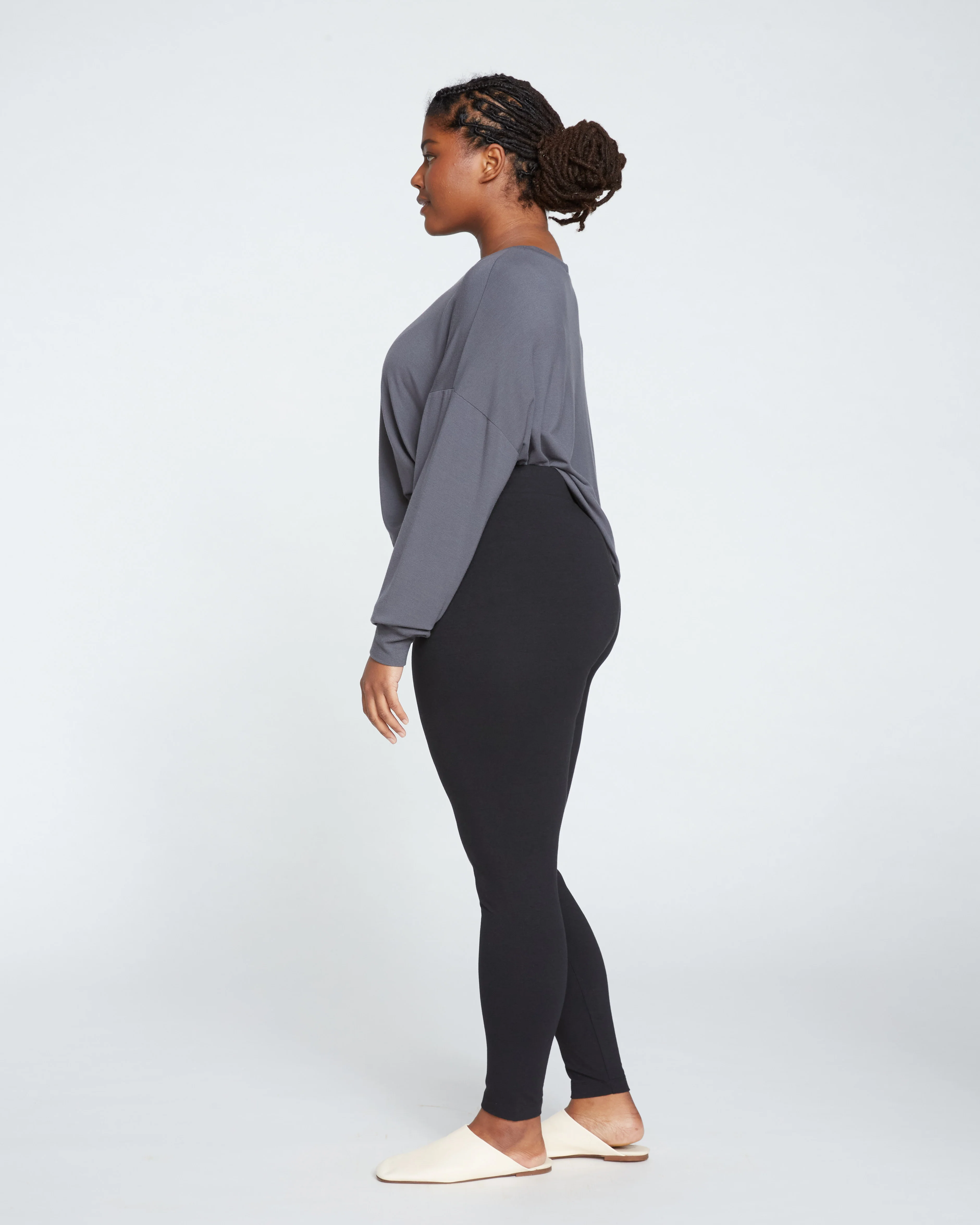 Roya Leggings 27 Inch - Black - Image 4