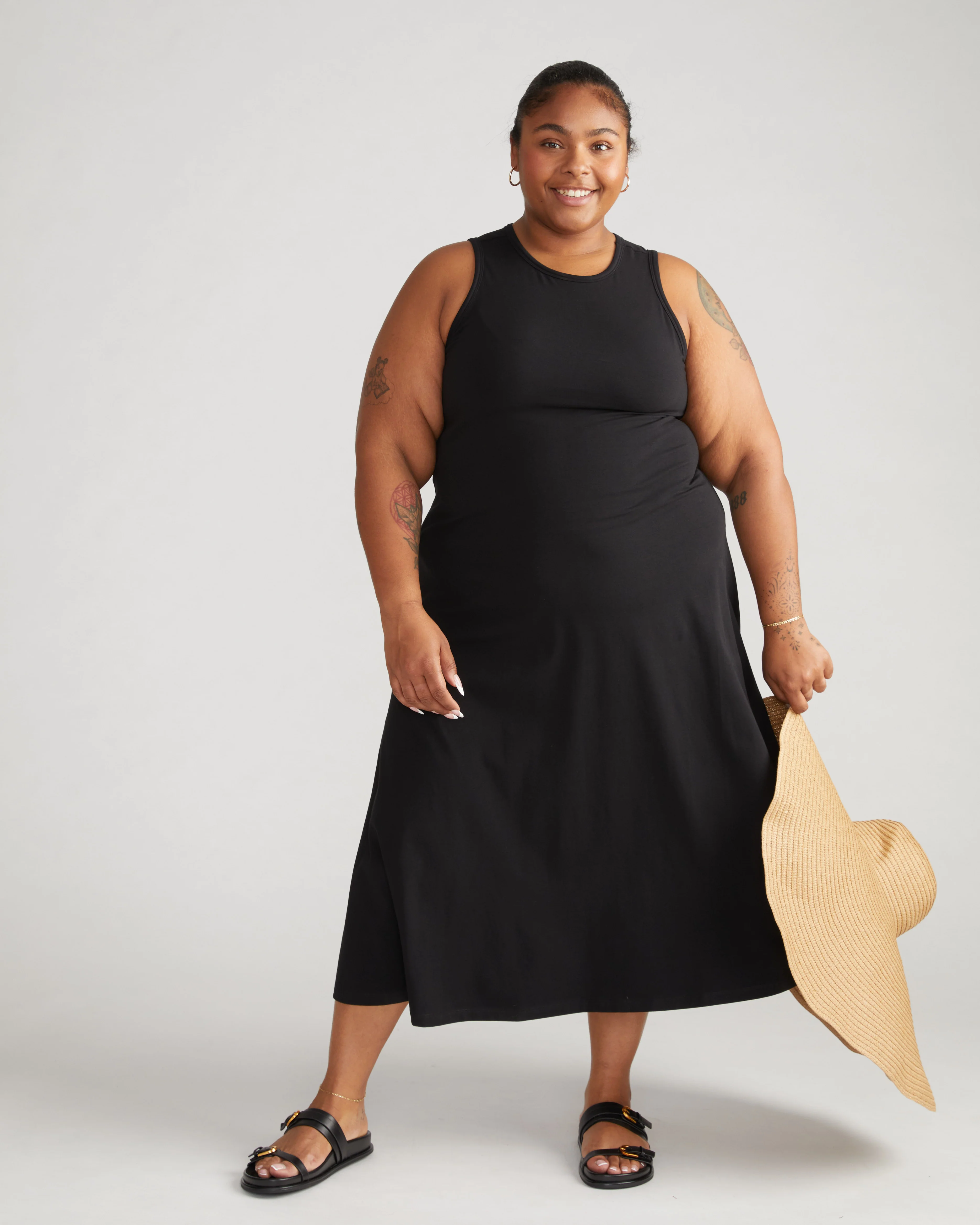 Sardinia Tank Dress - Black - Image 3