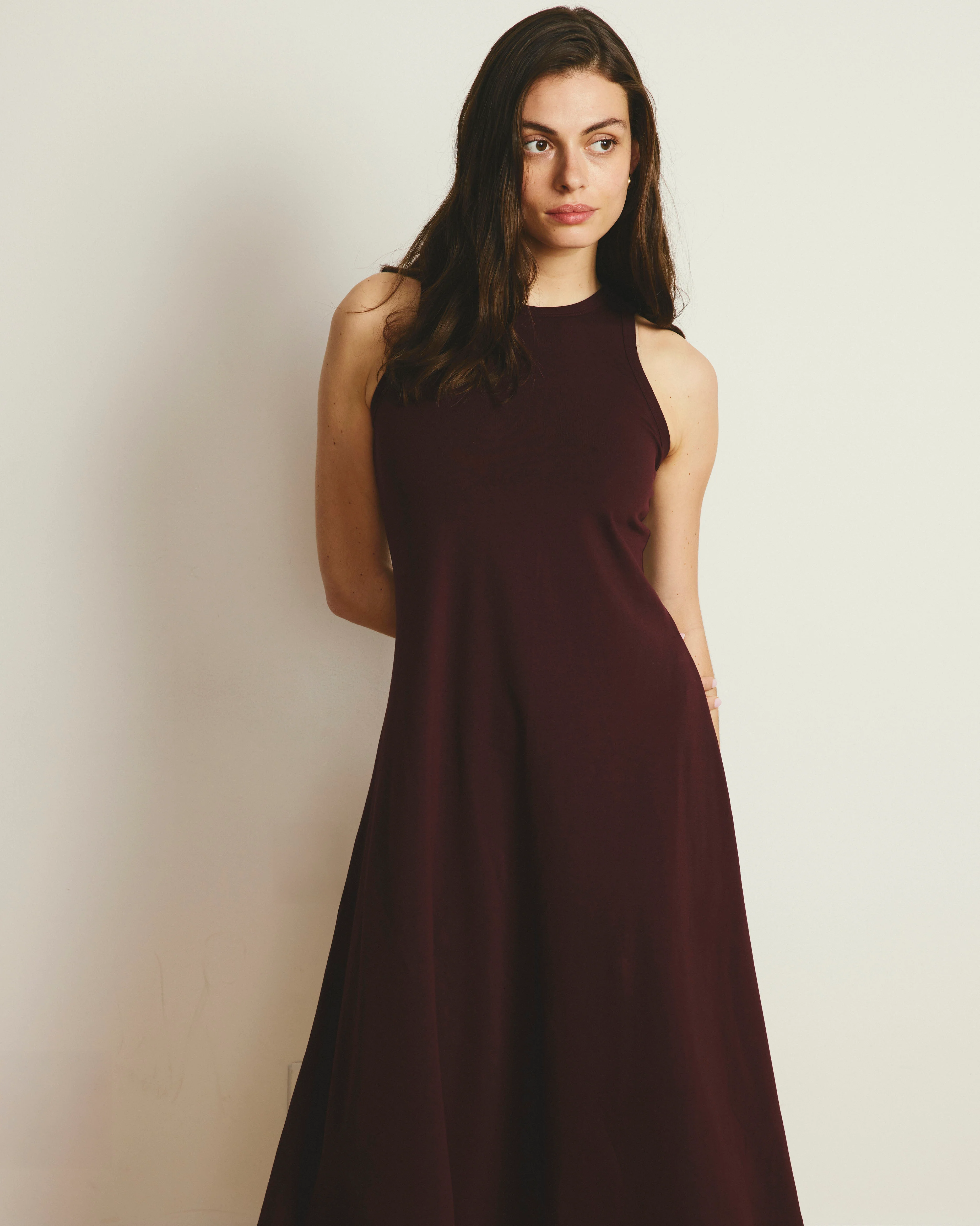 Sardinia Tank Dress - Black Cherry - Image 3