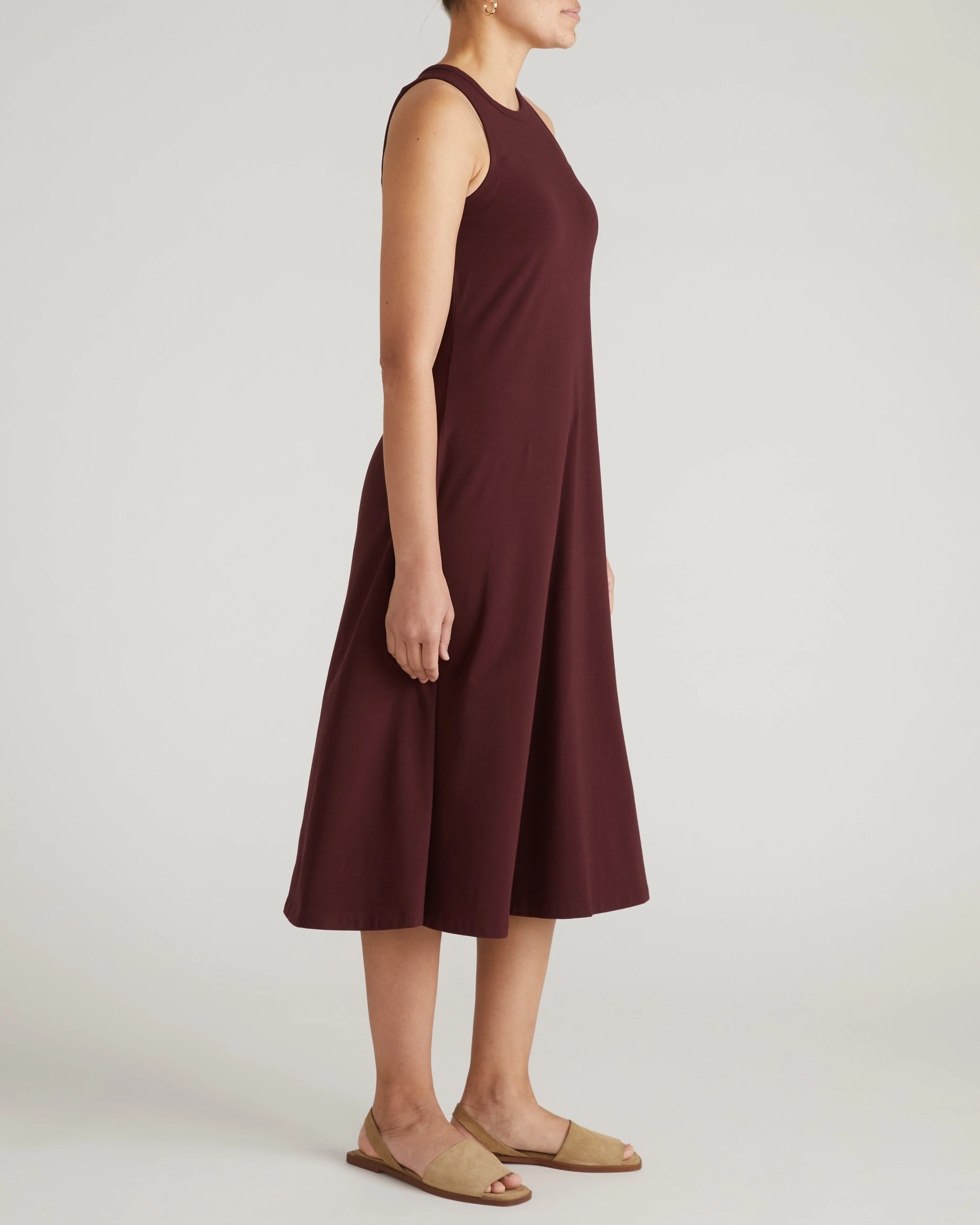Sardinia Tank Dress - Black Cherry - Image 6