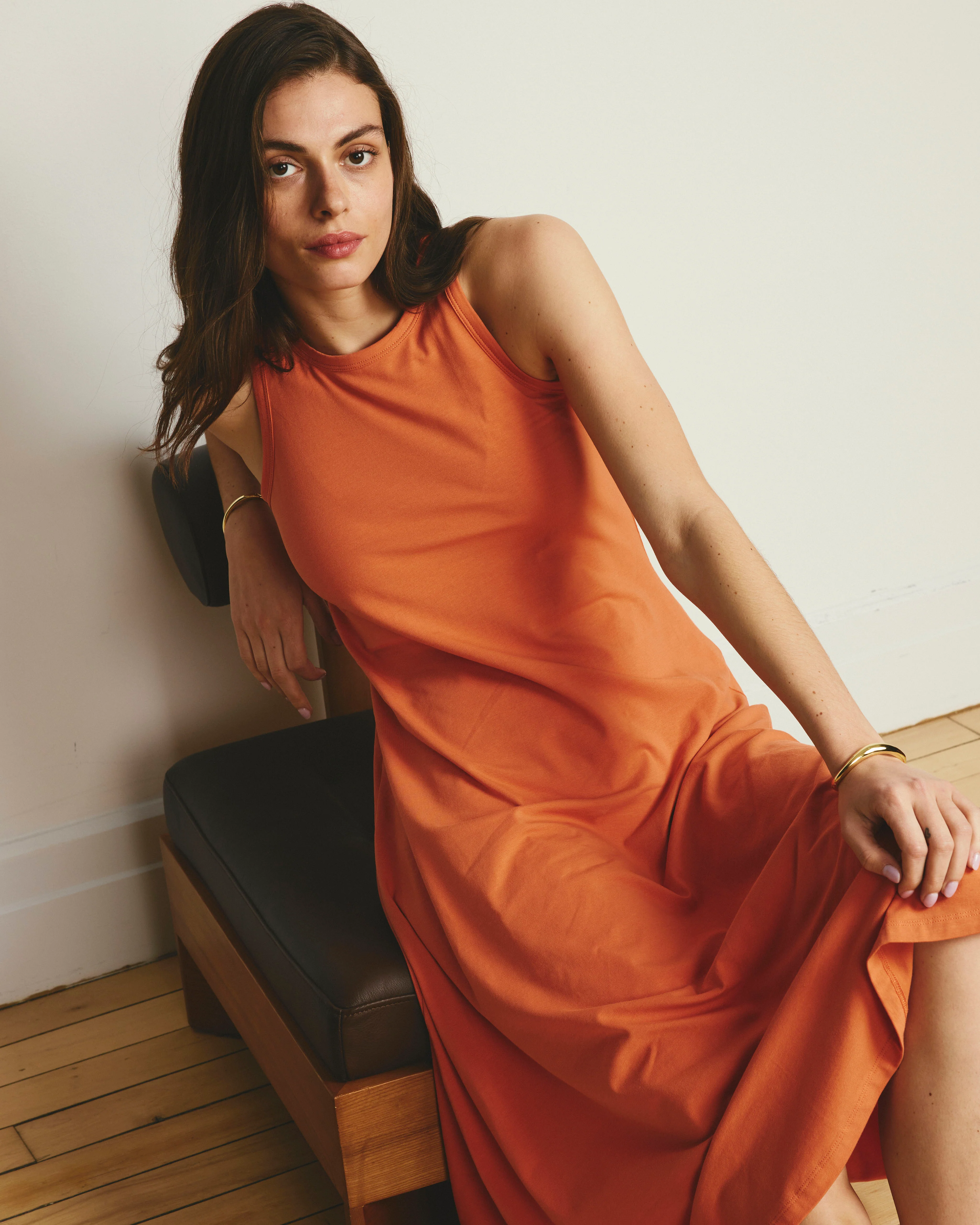 Sardinia Tank Dress - Italian Orange - Image 3