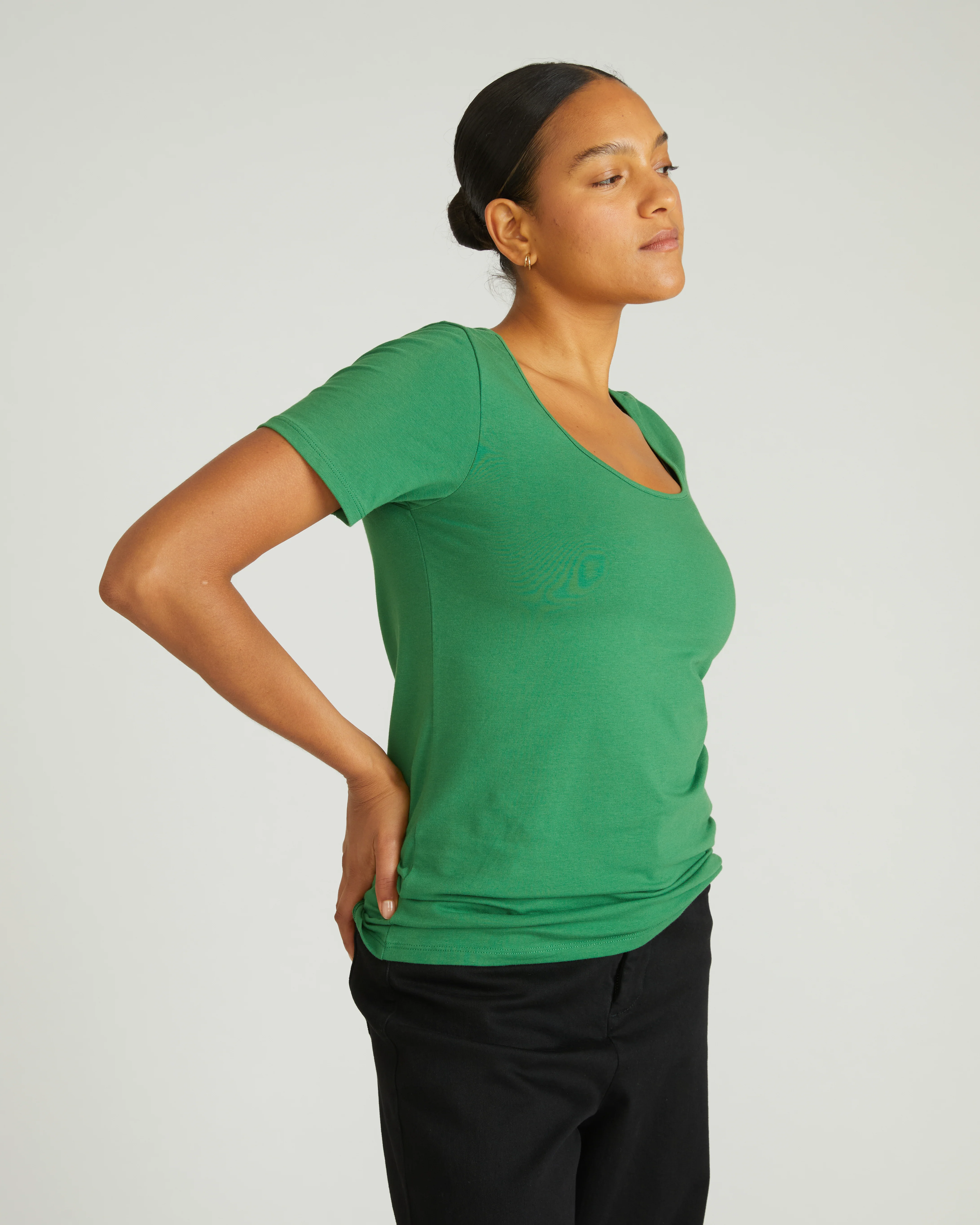 Scoop Neck Tee - Clover - Image 2