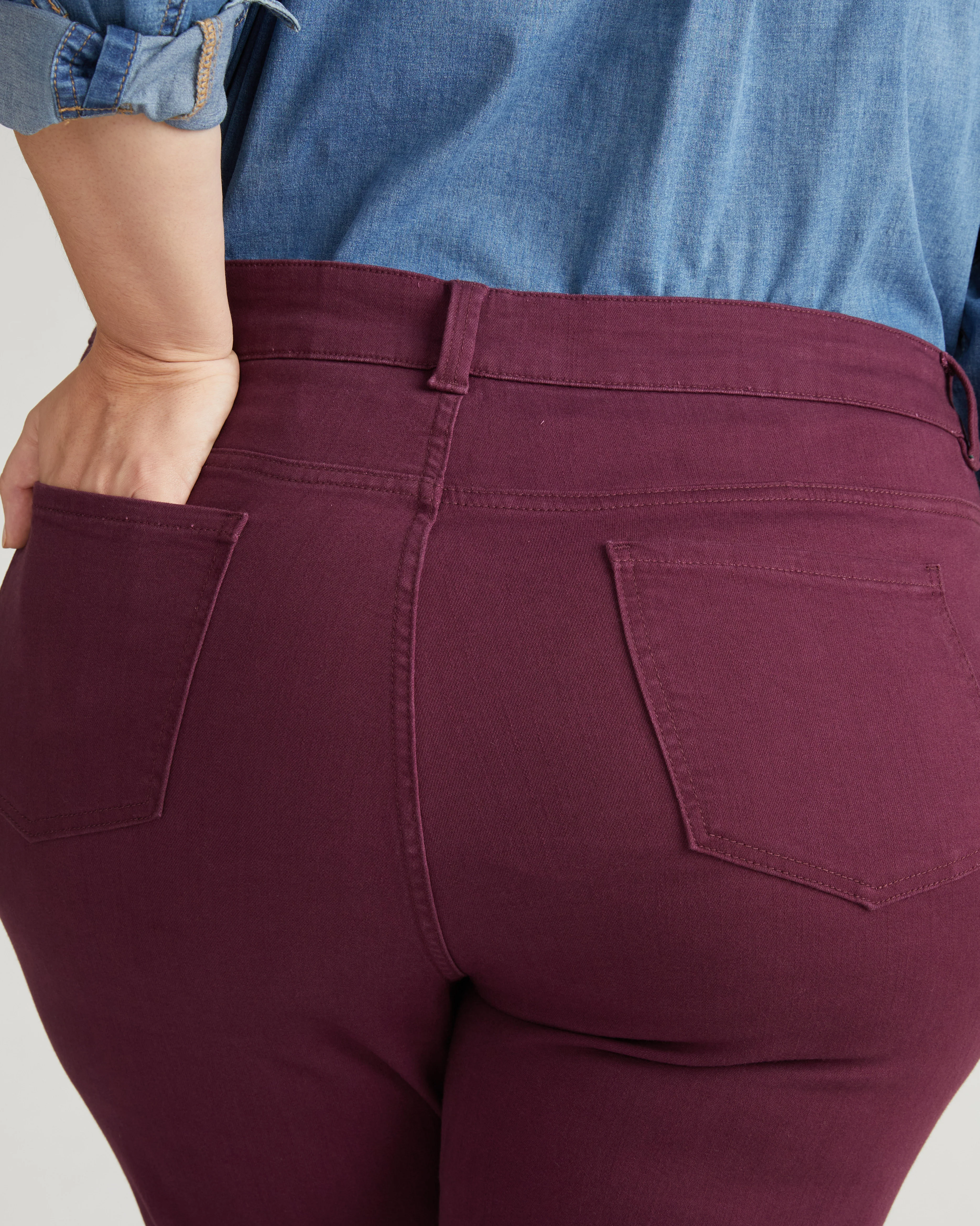 Seine High Rise Skinny Jeans 27 Inch - Acai - Image 2