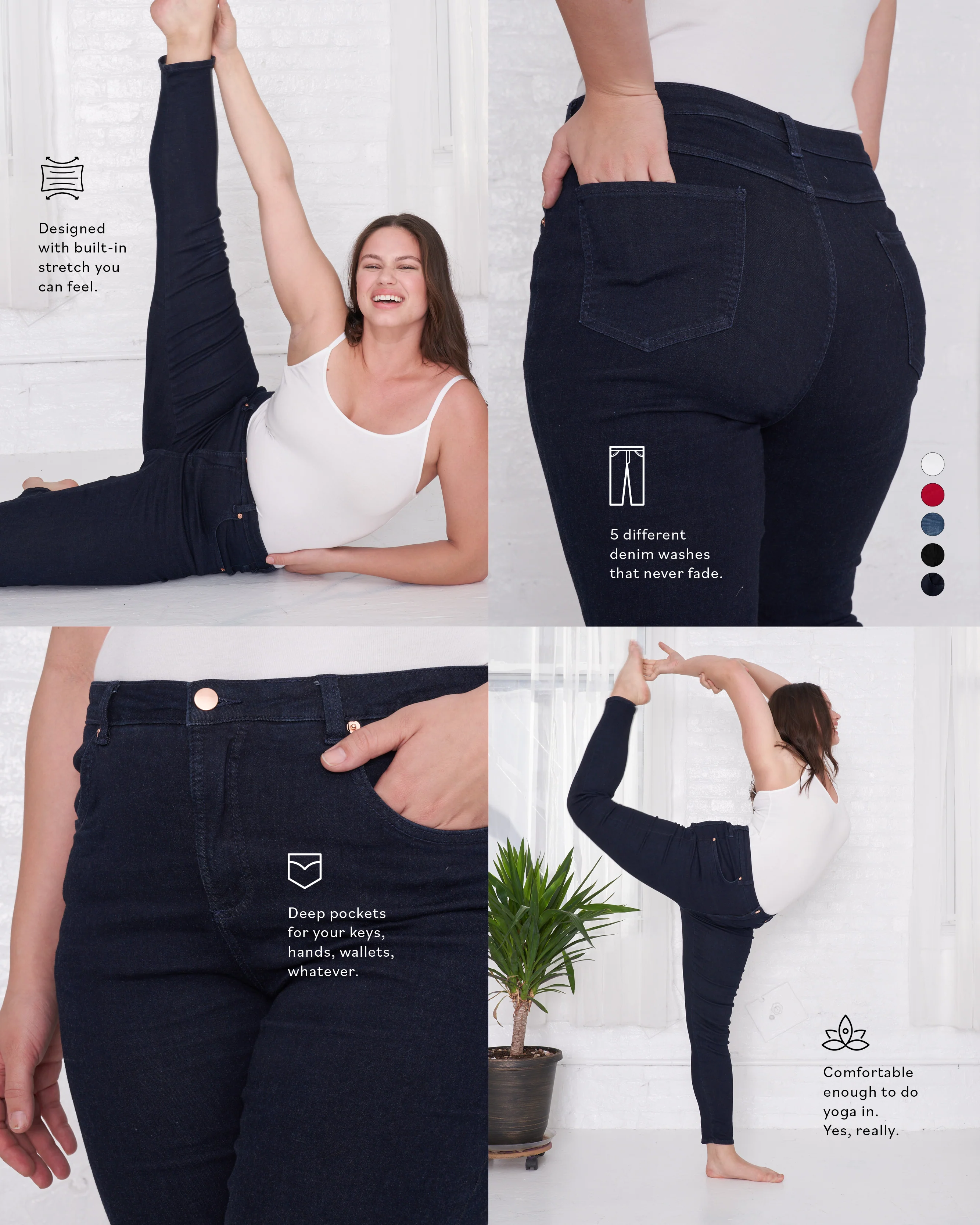Seine High Rise Skinny Jeans 27 Inch - Distressed Blue - Image 7