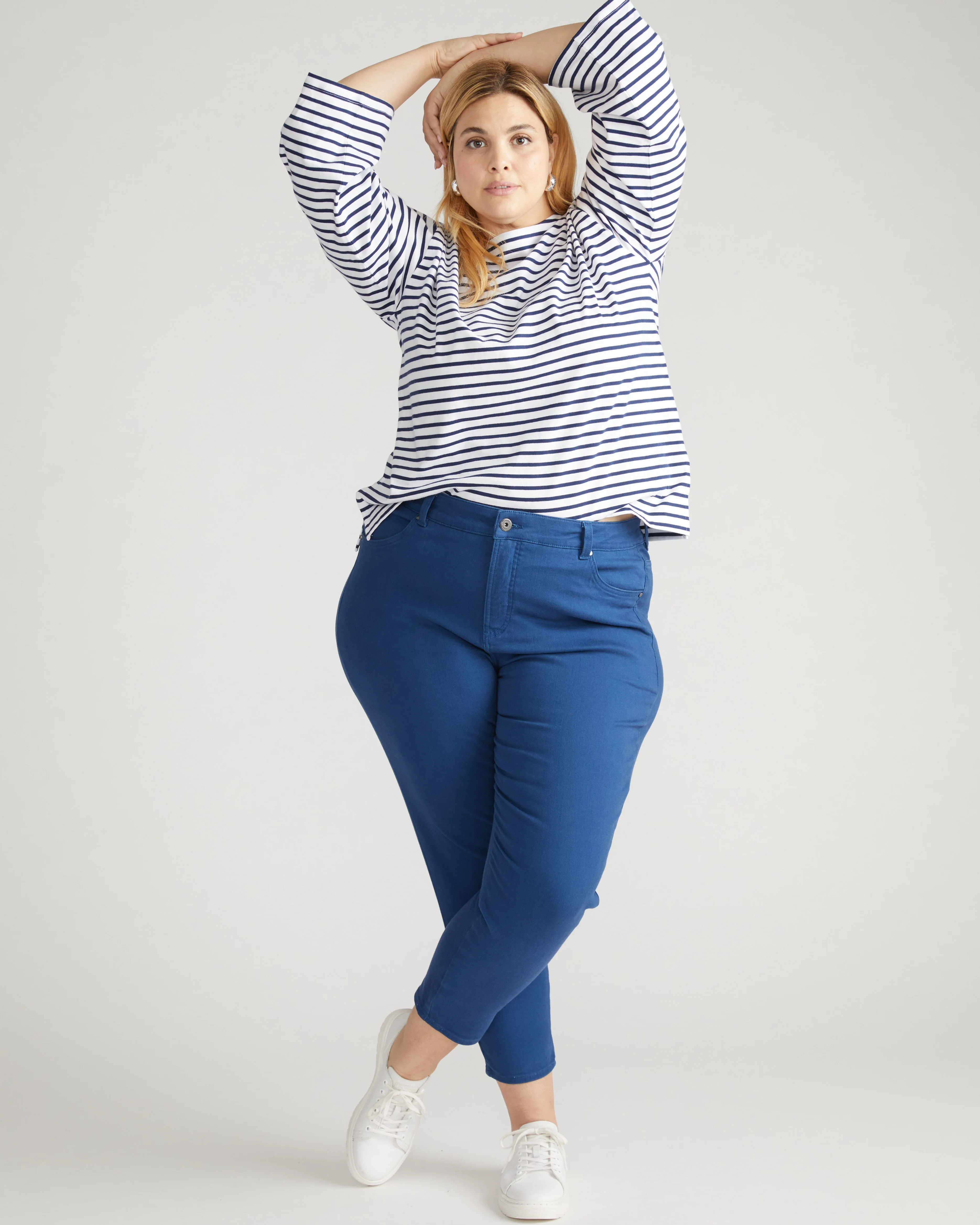 Seine High Rise Skinny Jeans 27 Inch - French Blue - Image 2