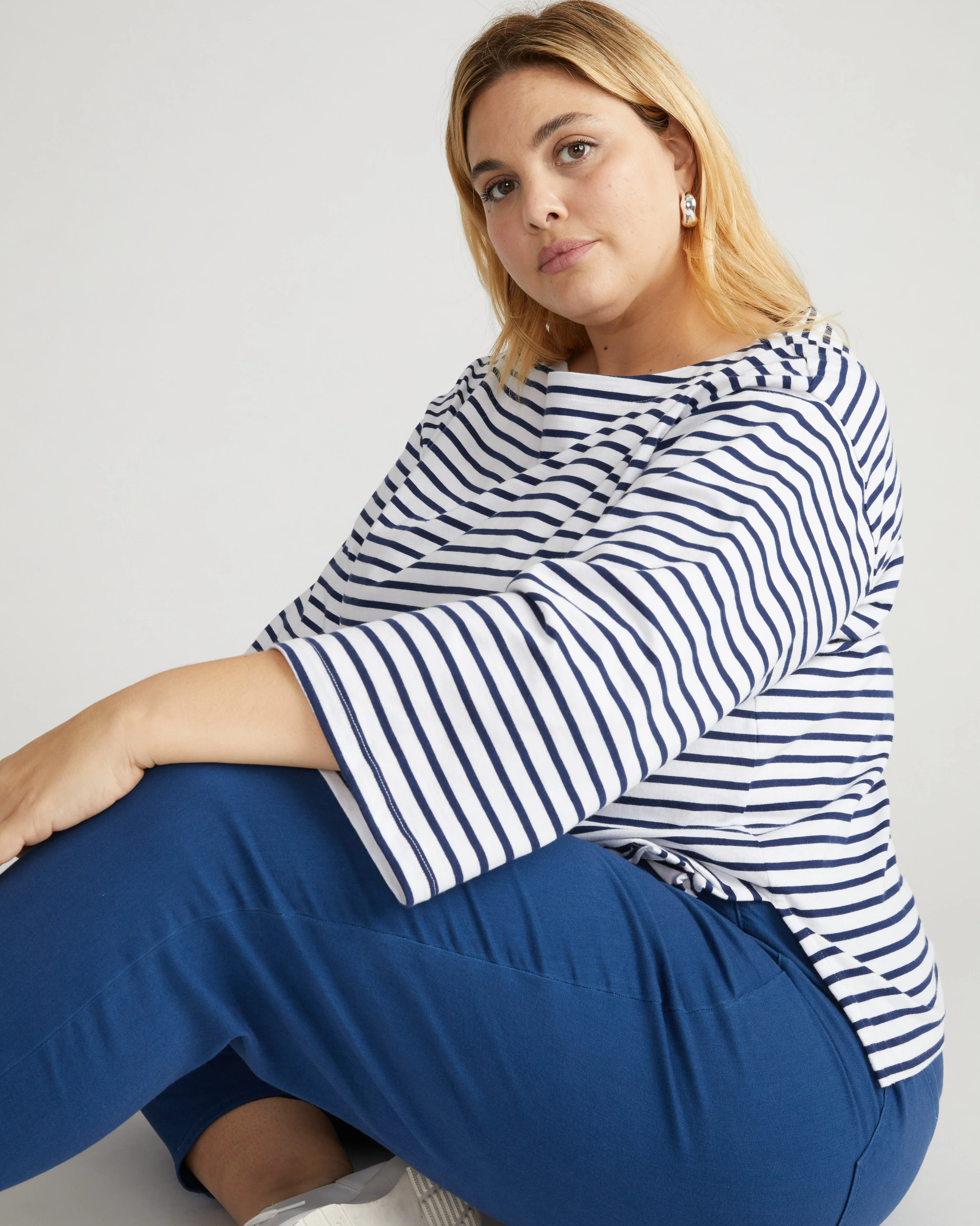 Seine High Rise Skinny Jeans 27 Inch - French Blue - Image 3