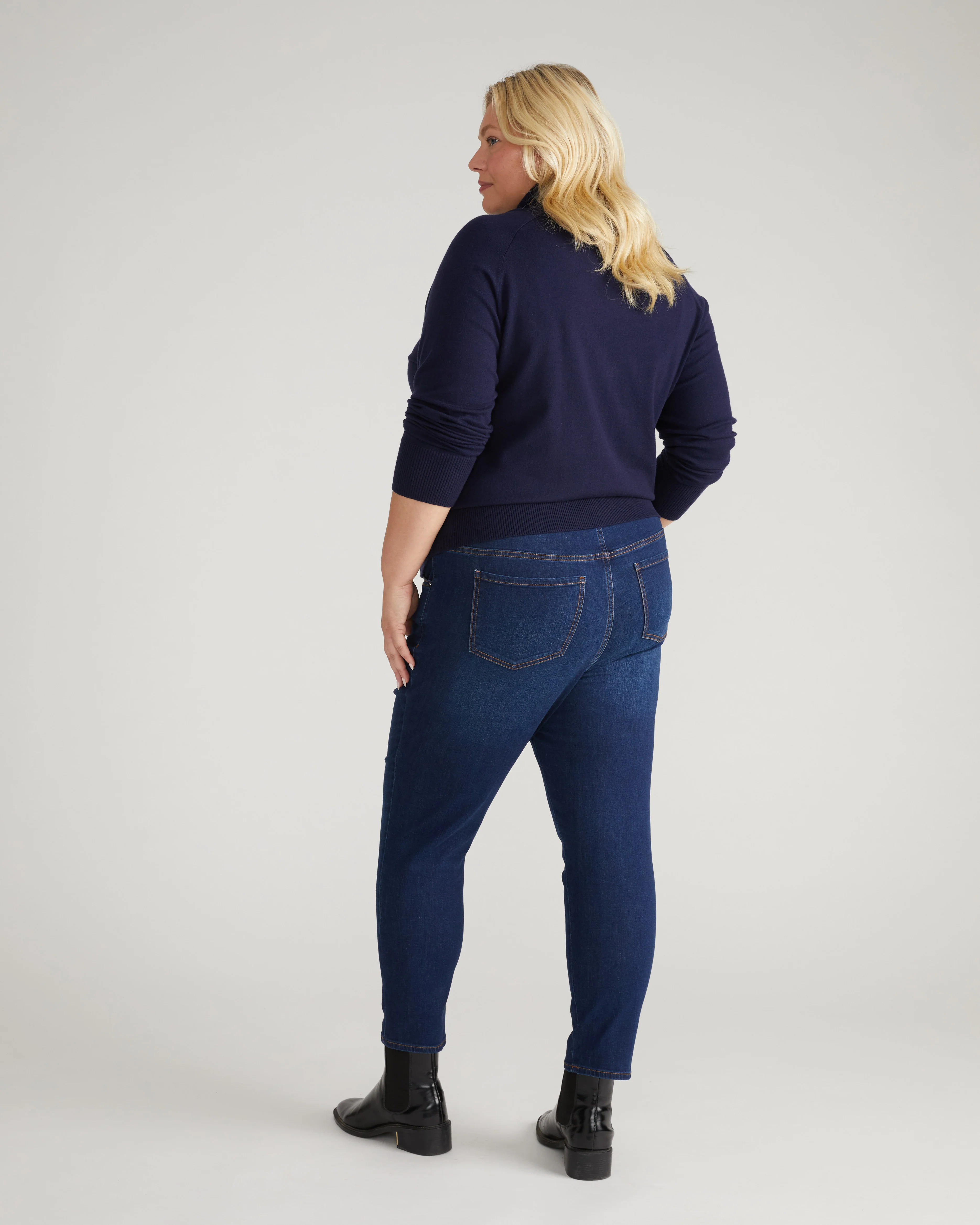 Seine High Rise Skinny Jeans 27 Inch - Heritage Indigo - Image 3