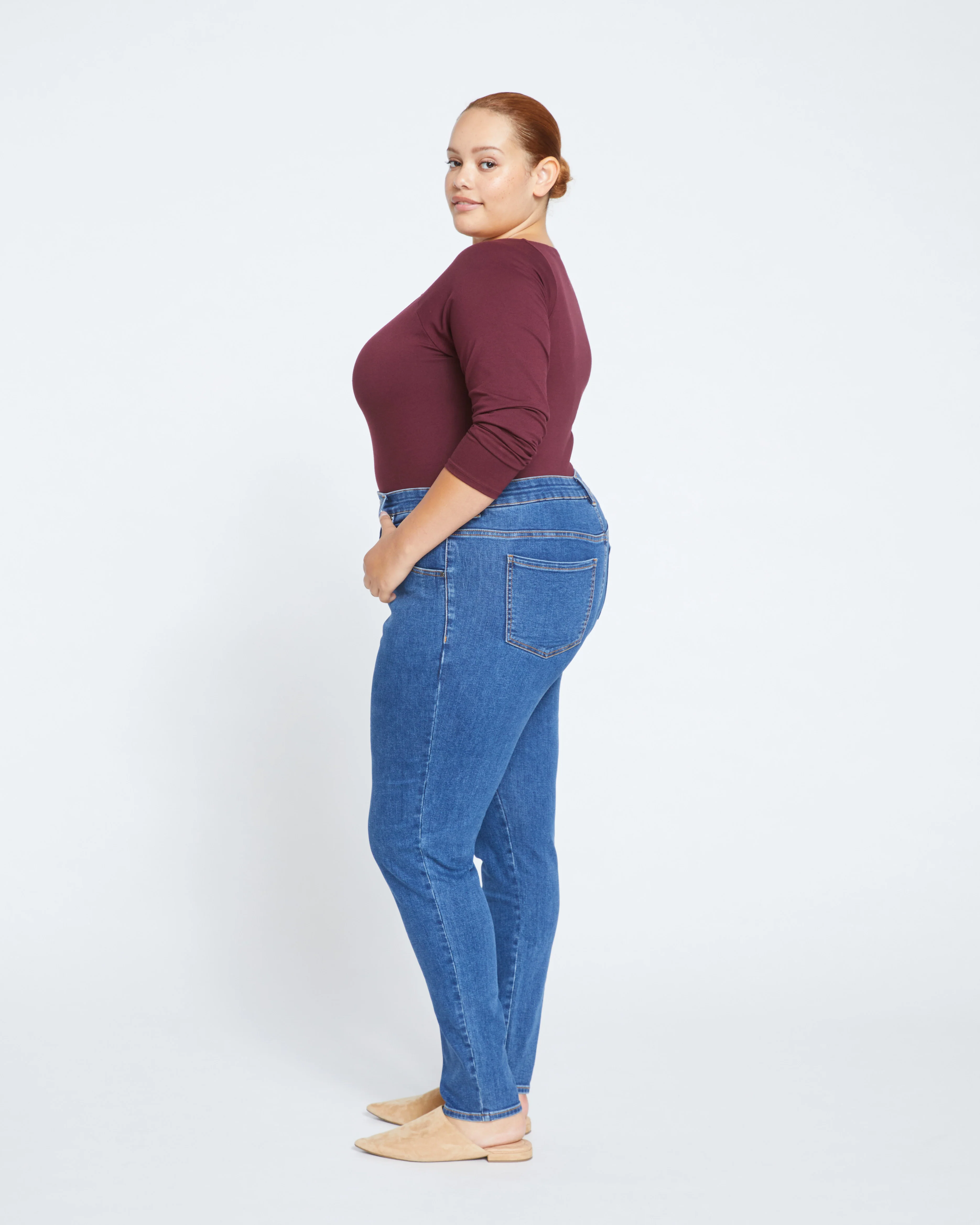 Seine High Rise Skinny Jeans 30 Inch - Odeon Blue - Image 3