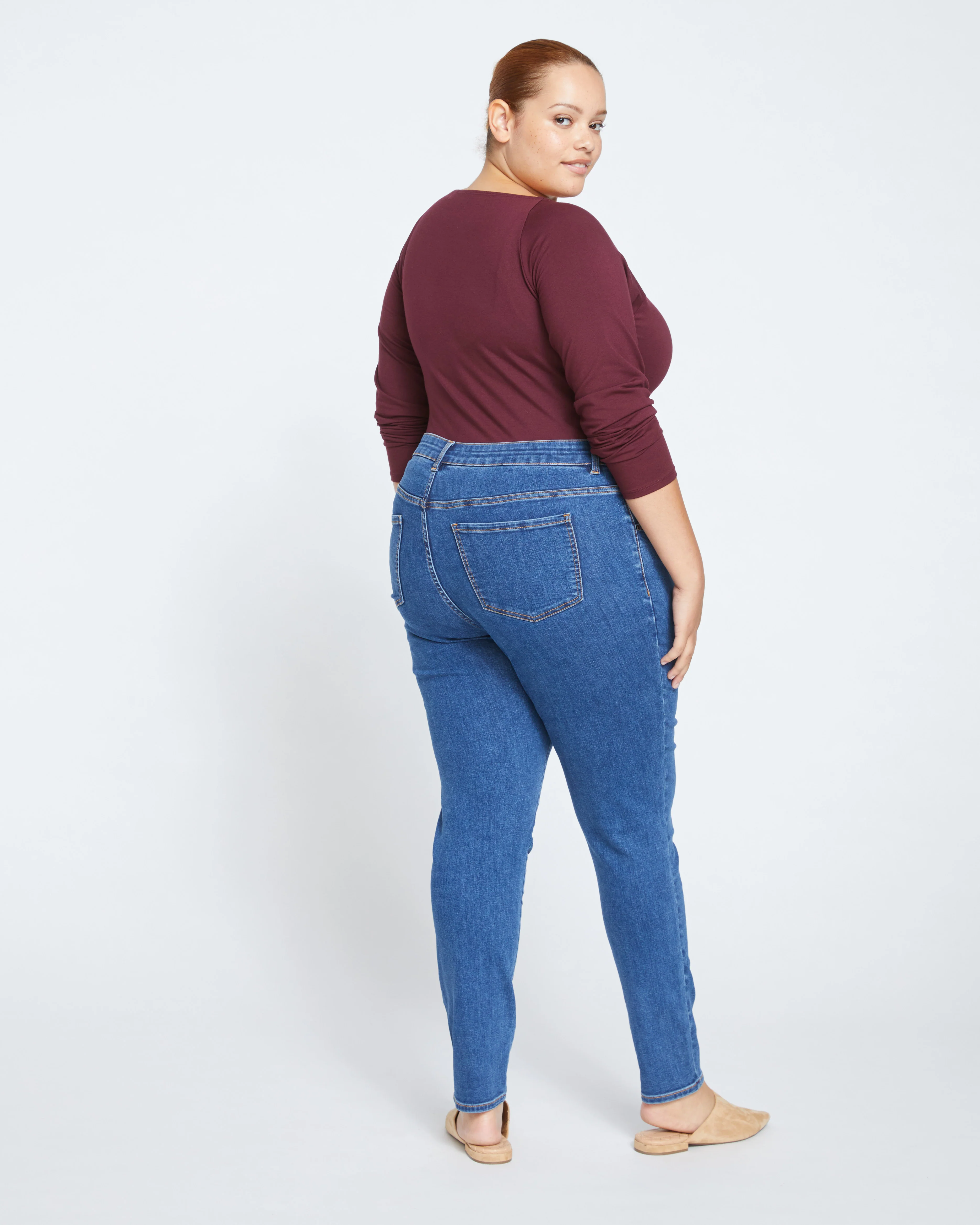 Seine High Rise Skinny Jeans 30 Inch - Odeon Blue - Image 4