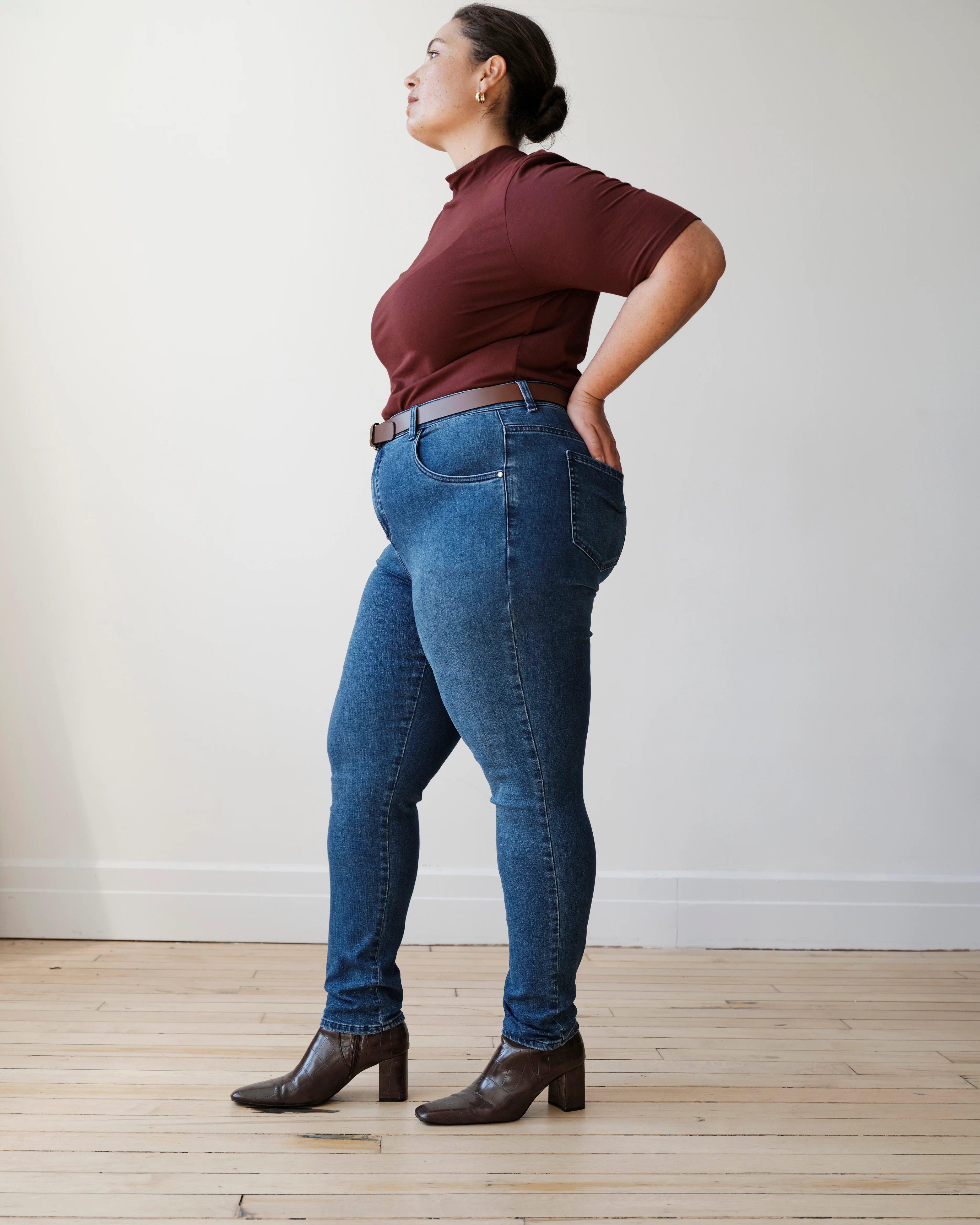 Seine High Rise Skinny Jeans 30 Inch - True Blue - Image 3
