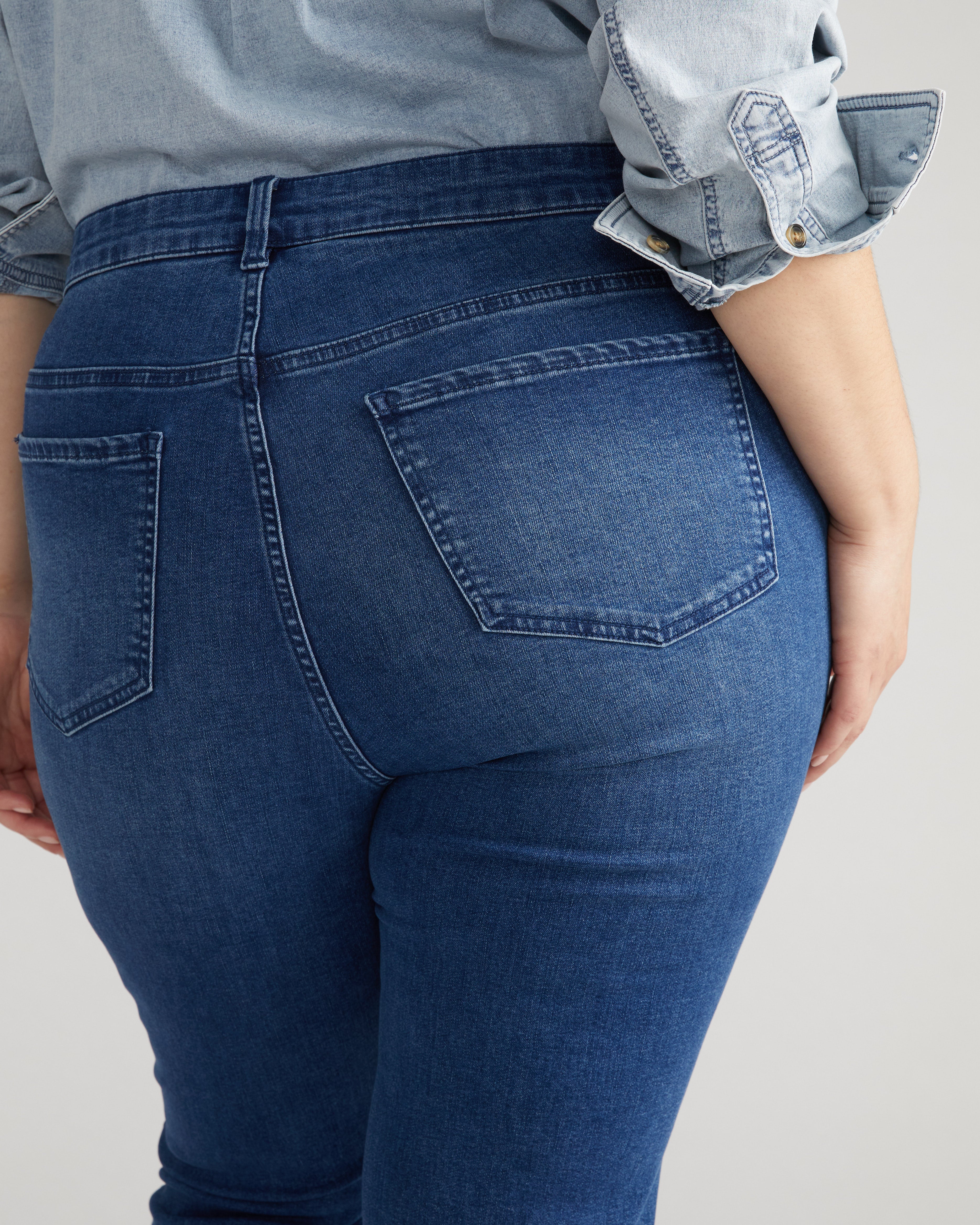 Seine High Rise Skinny Jeans 30 Inch - True Blue - Image 7