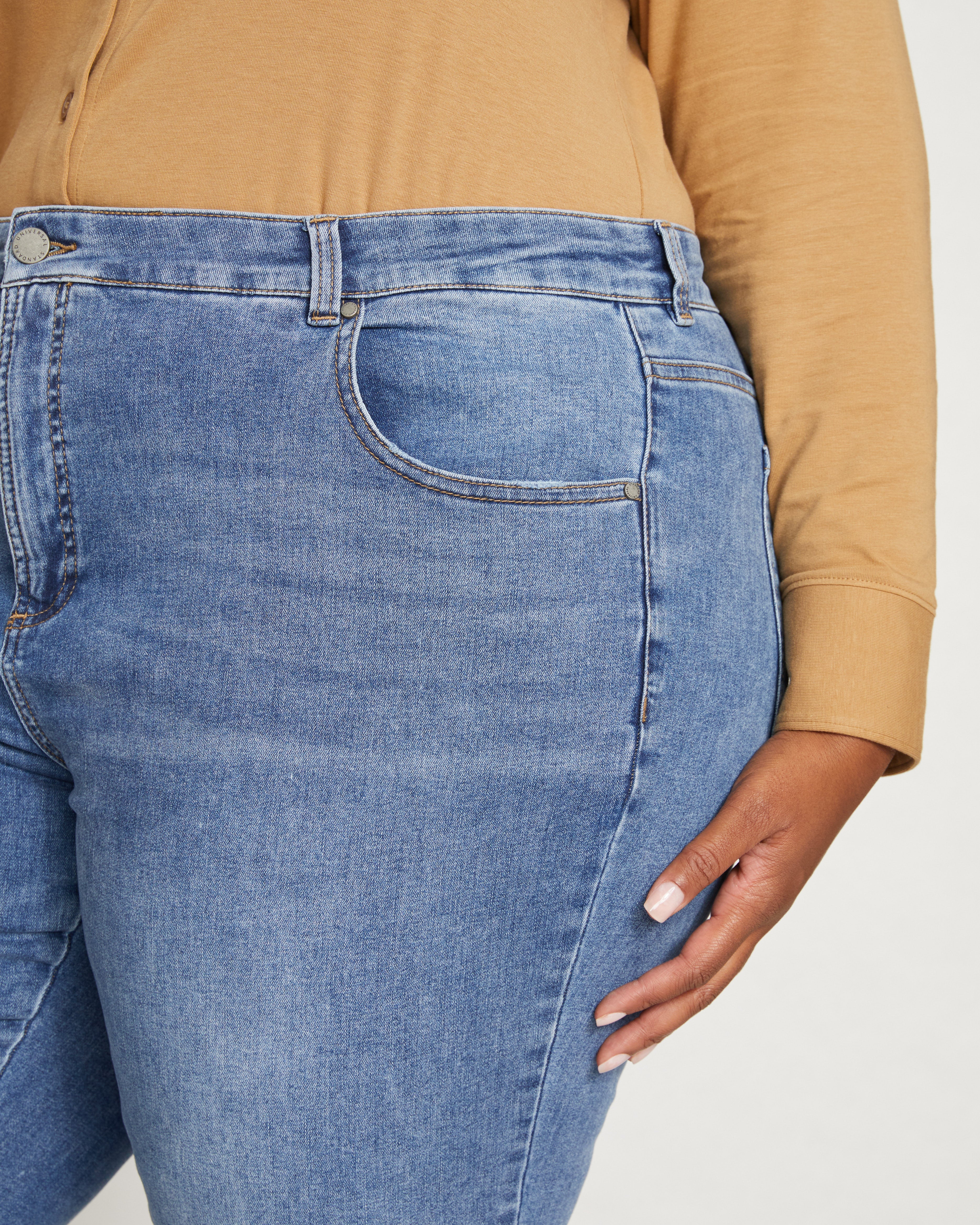 Seine Mid Rise Skinny Jeans 32 Inch - Vintage Indigo - Image 2