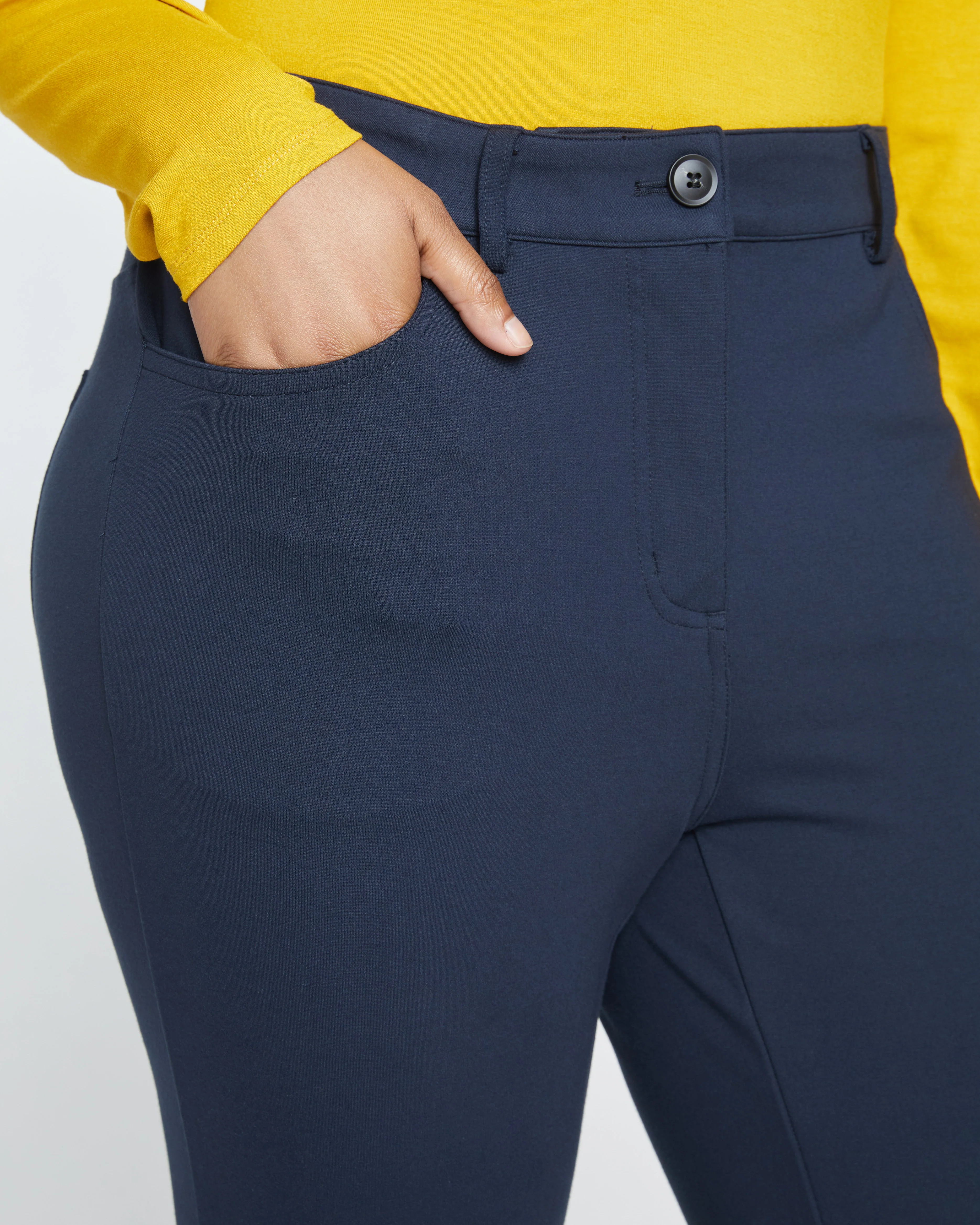 Seine Skinny Ponte Jeans - Navy - Image 2