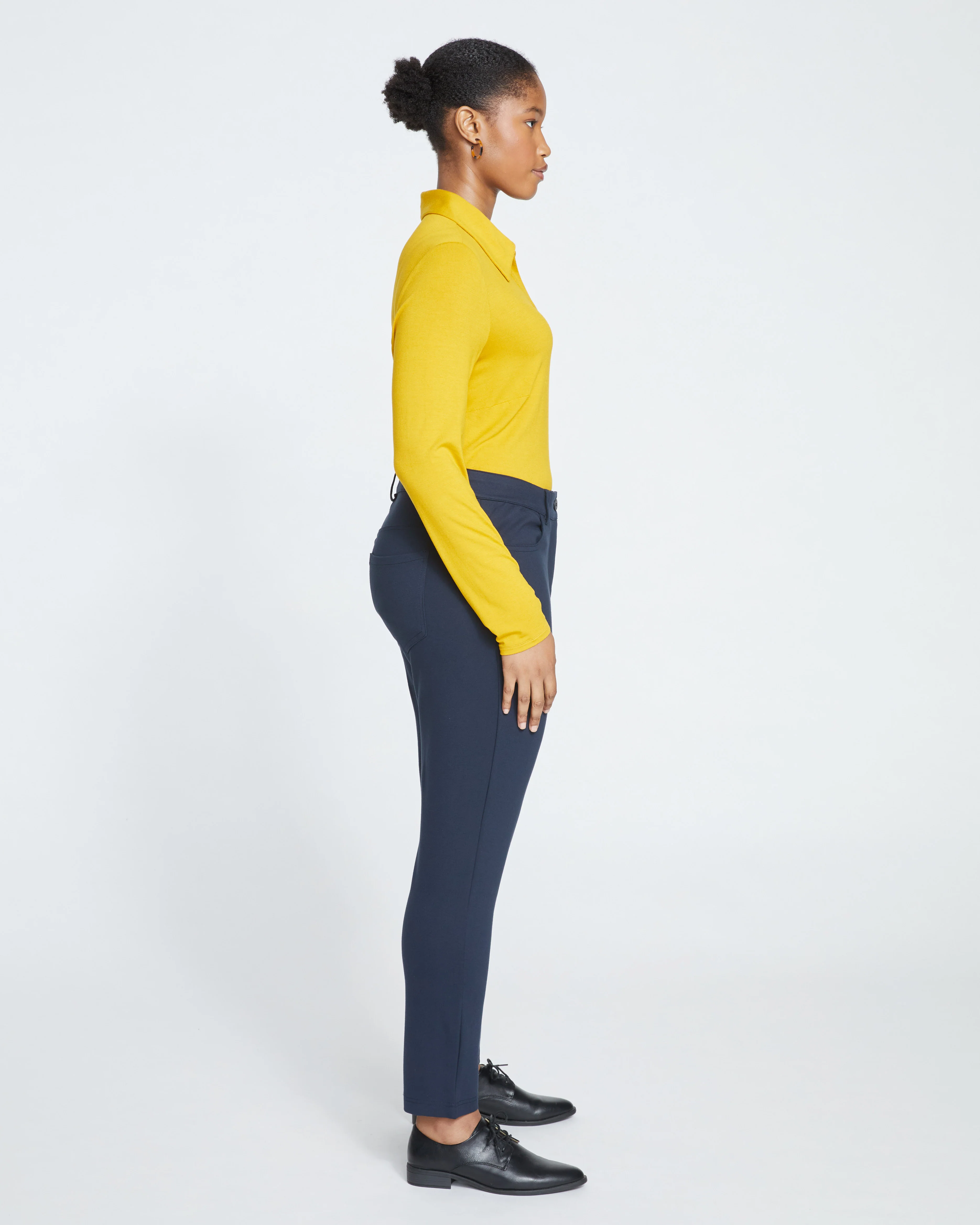 Seine Skinny Ponte Jeans - Navy - Image 3