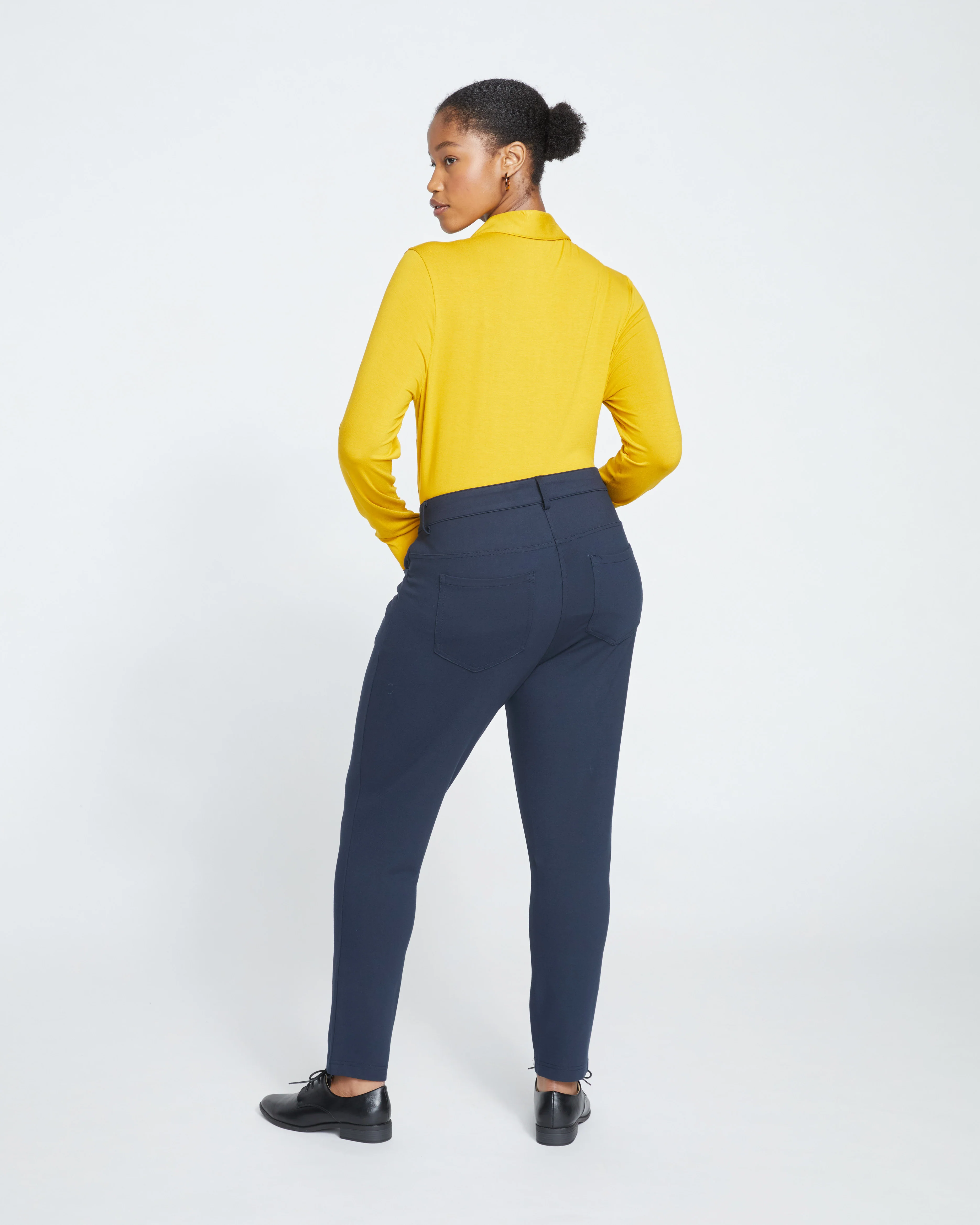Seine Skinny Ponte Jeans - Navy - Image 4
