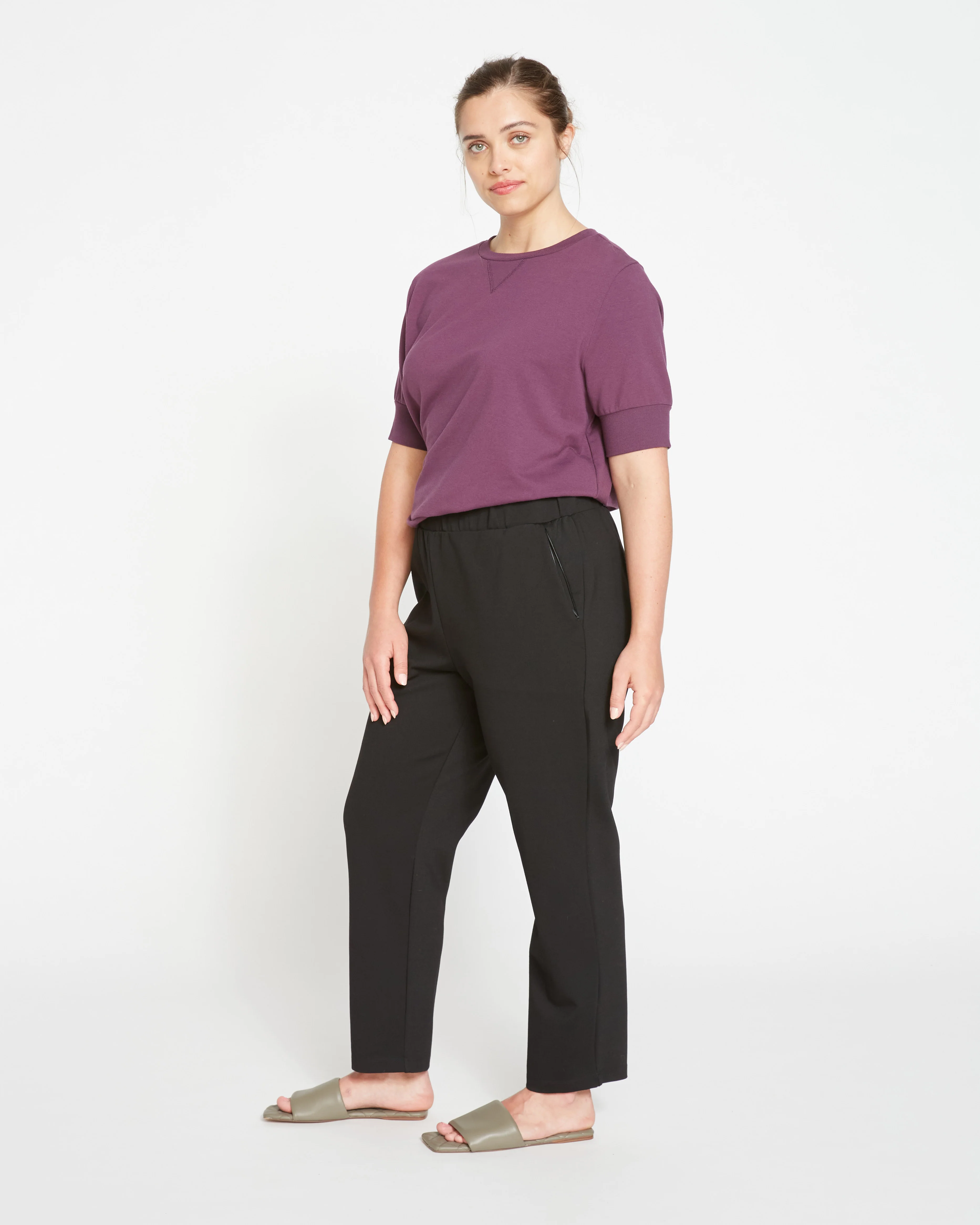 Smart Signature Ponte Pants - Black - Image 4