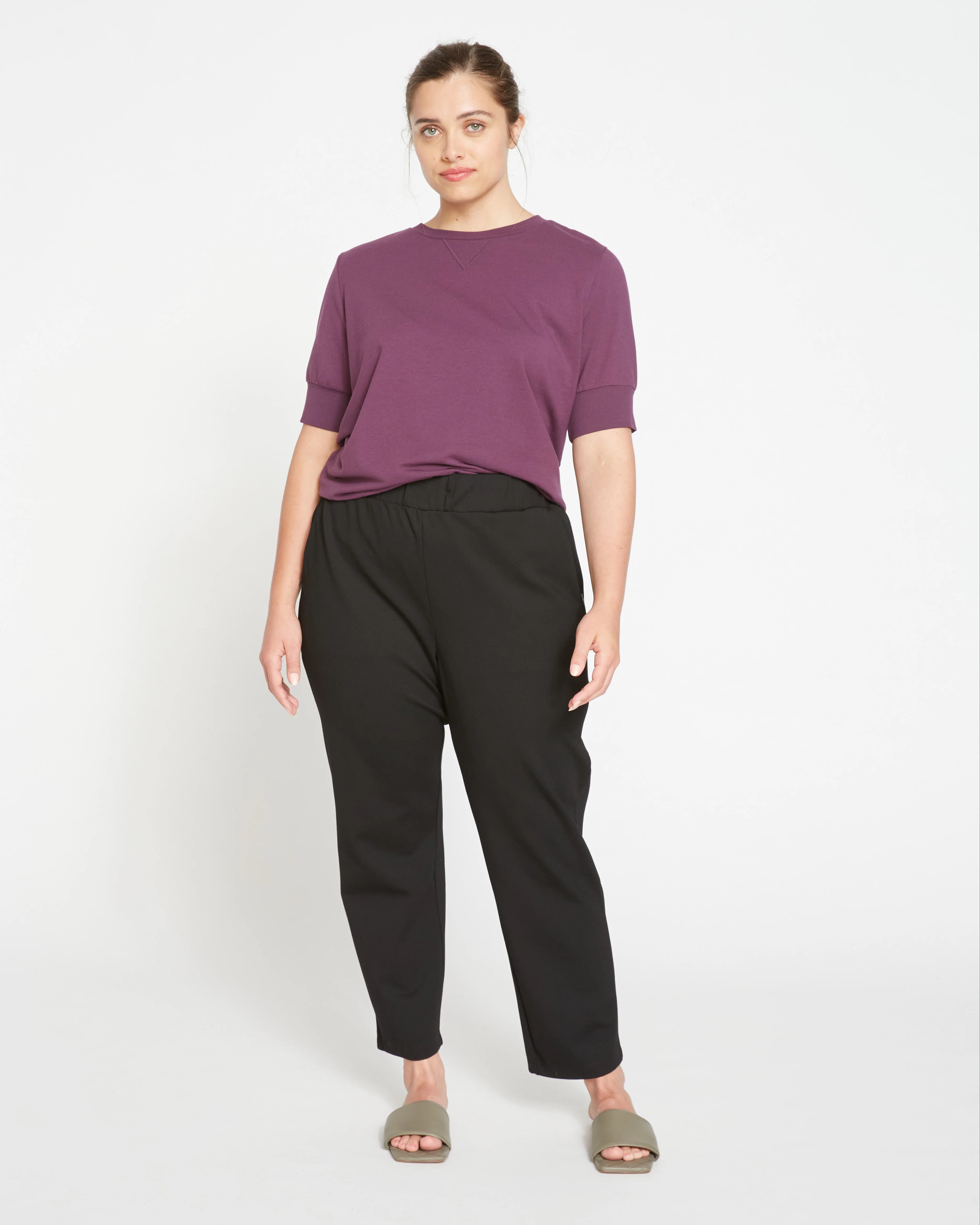 Smart Signature Ponte Pants - Black - Image 5