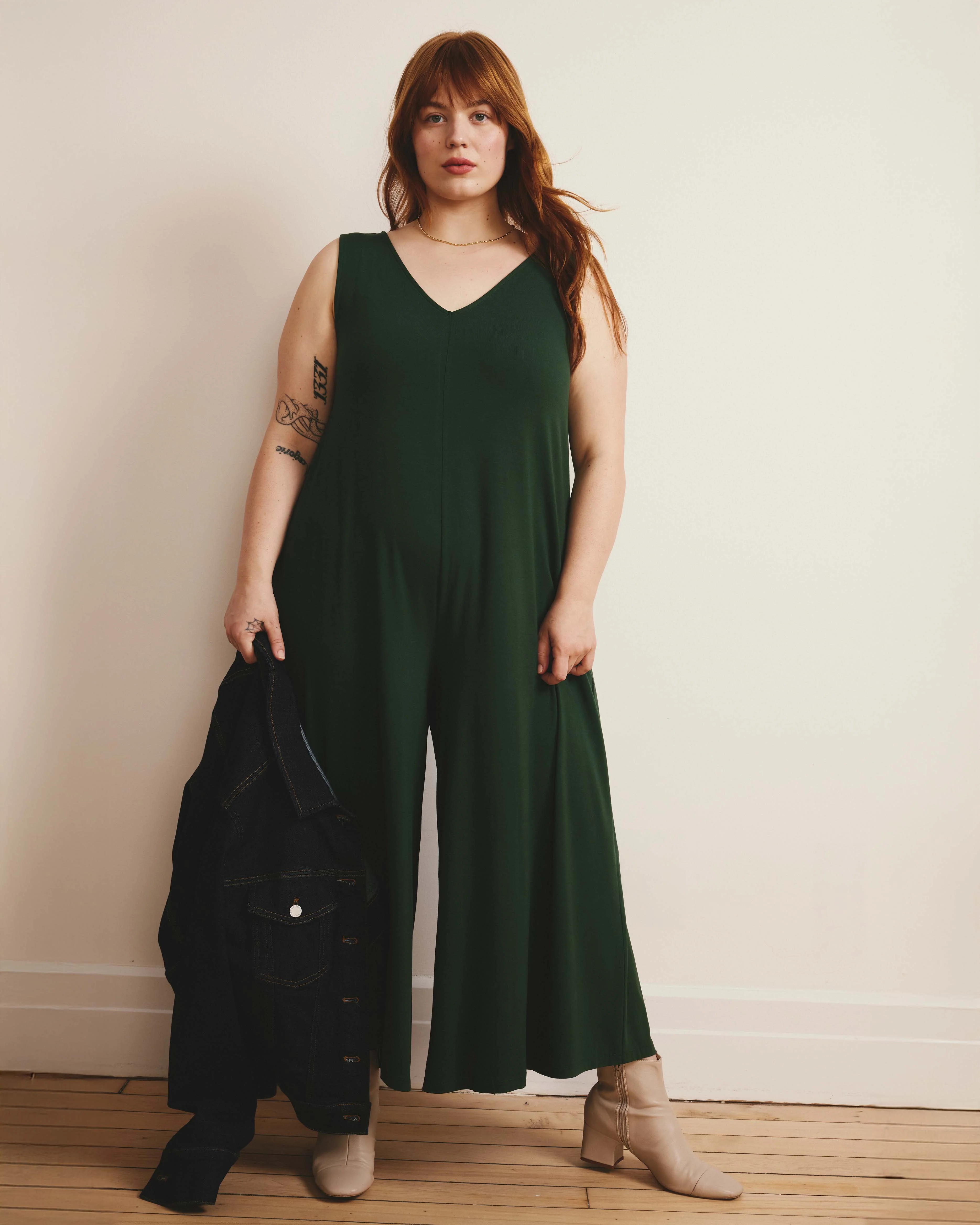 Sunny Divine Jersey Jumpsuit - Conifer - Image 2