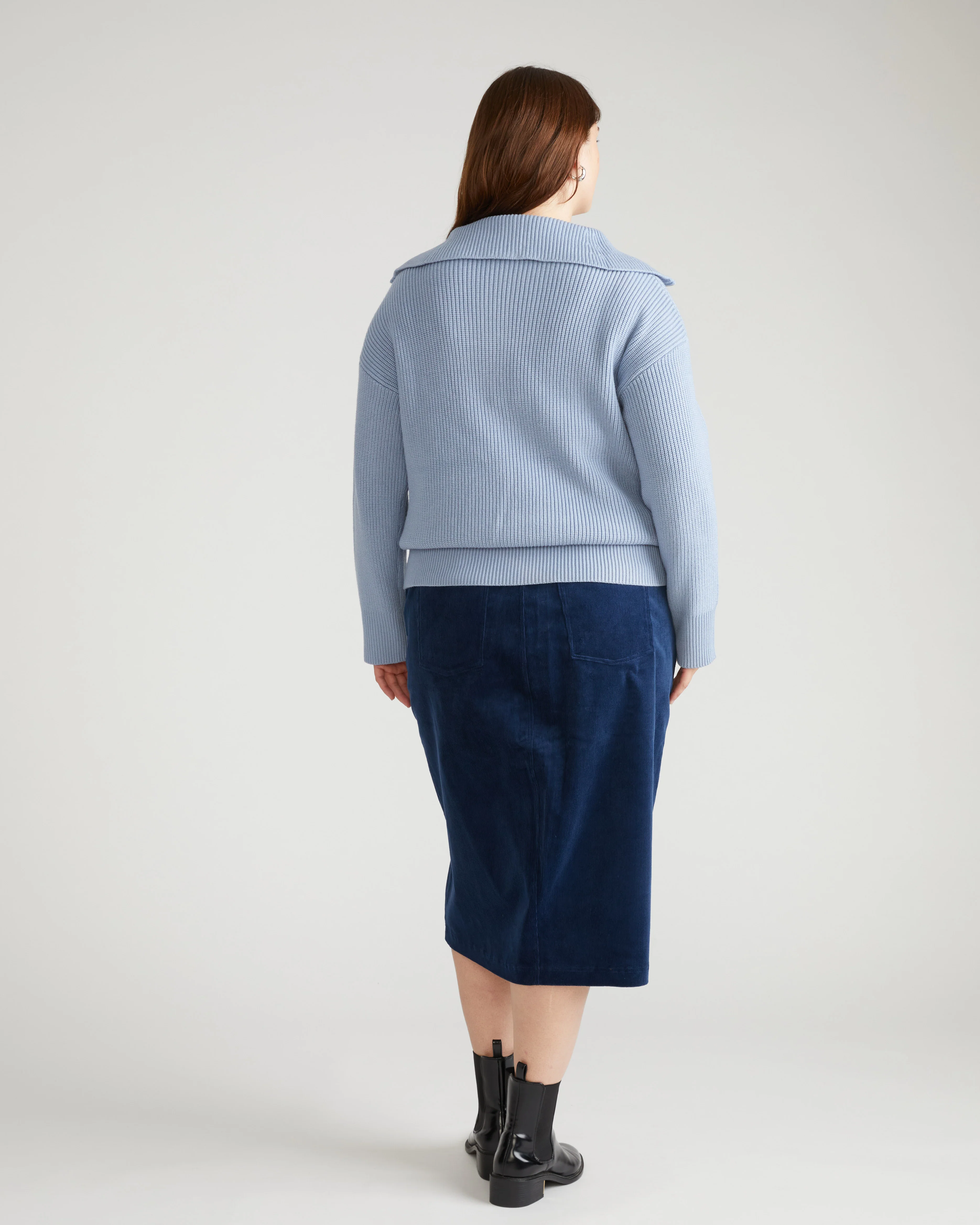 Suzi Corduroy Skirt - Pageant Blue - Image 3